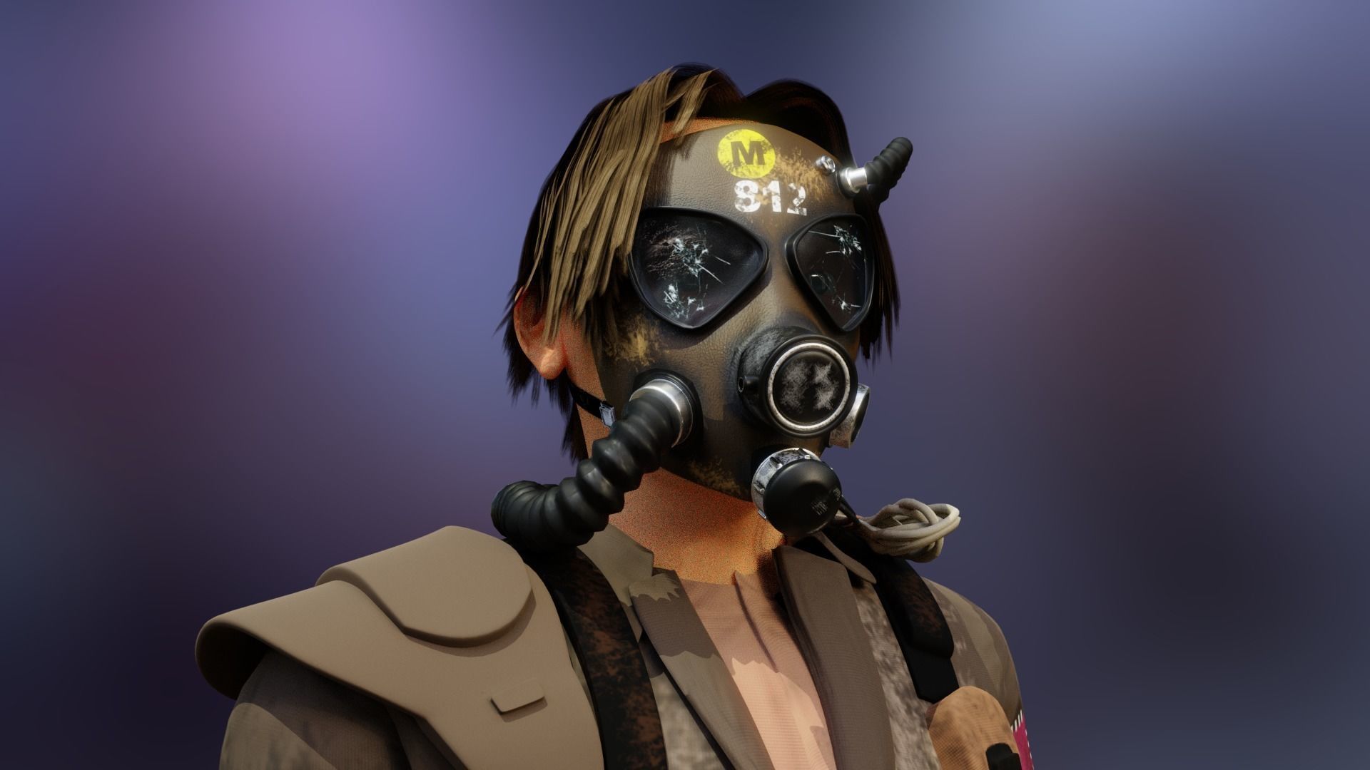 Wasteland Character 3D model_1