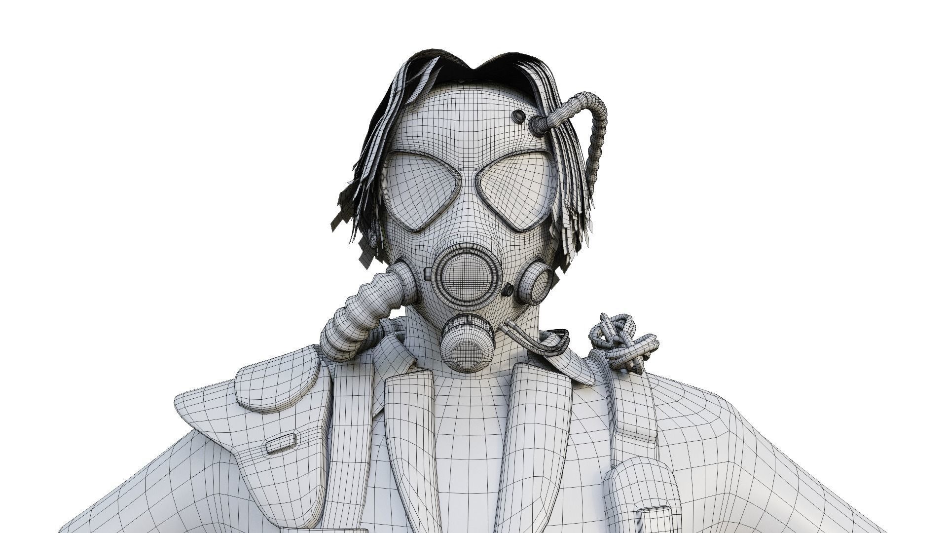 Wasteland Character 3D model_5