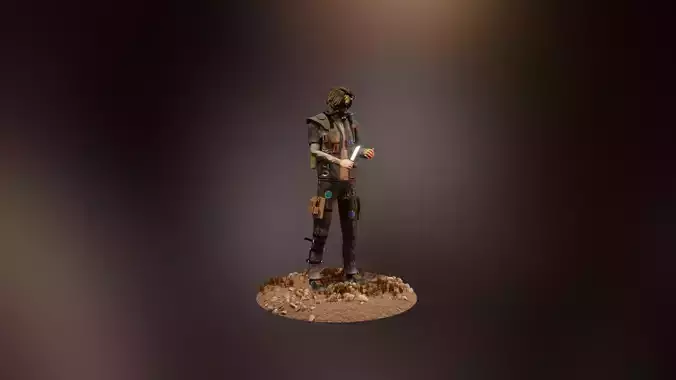 Wasteland Character 3D model