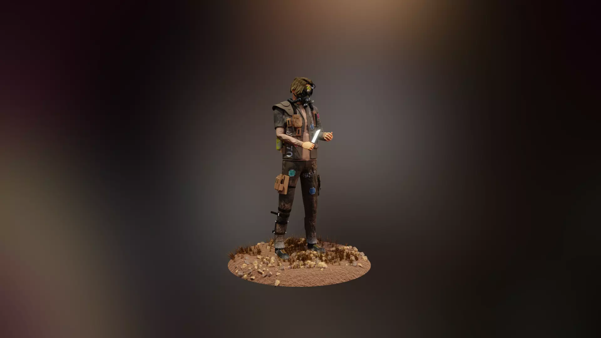 Wasteland Character 3D model_0
