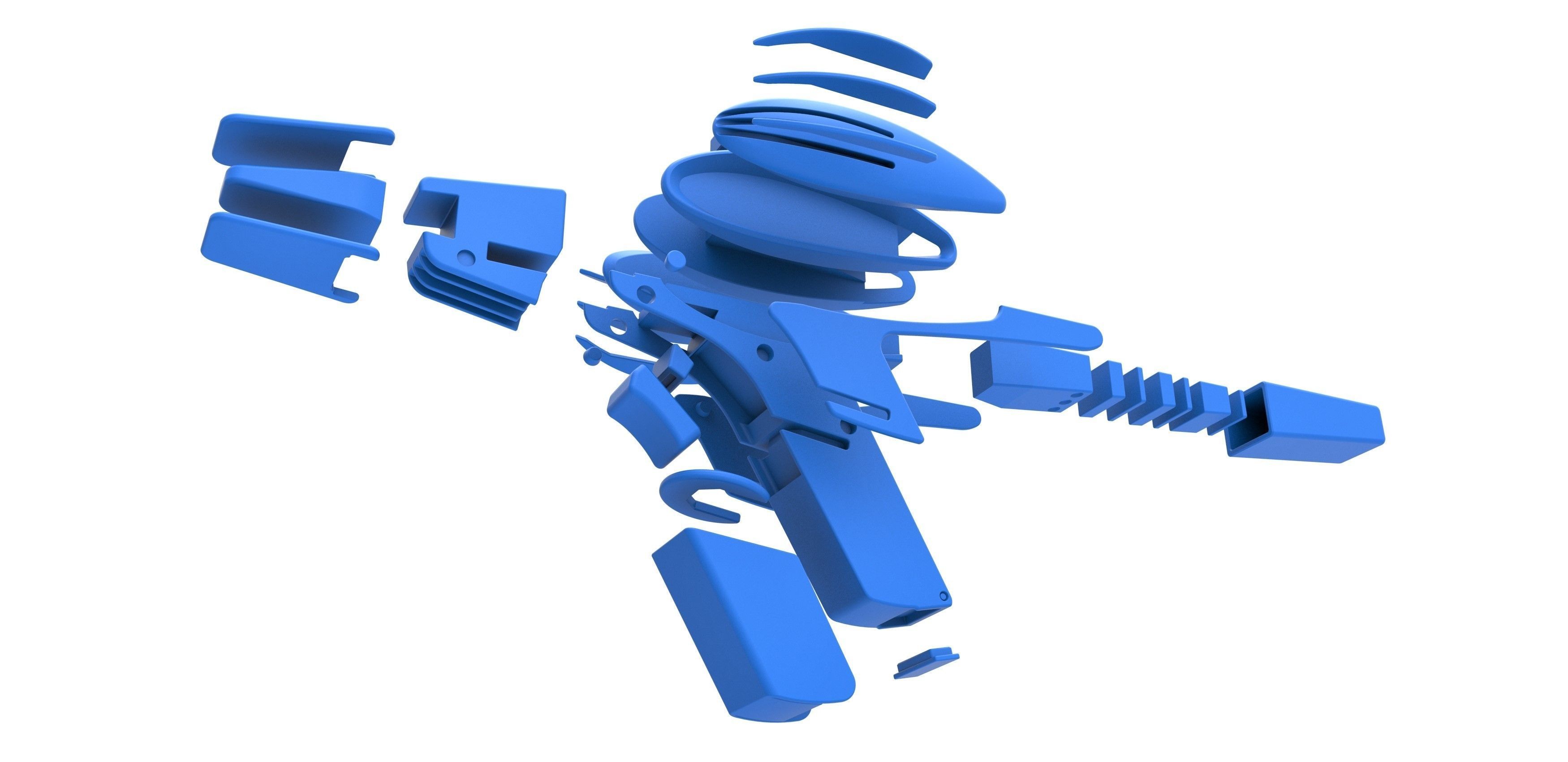 Prototype Phaser from Star Trek 2 The Wrath of Khan 1982 3D print model_24