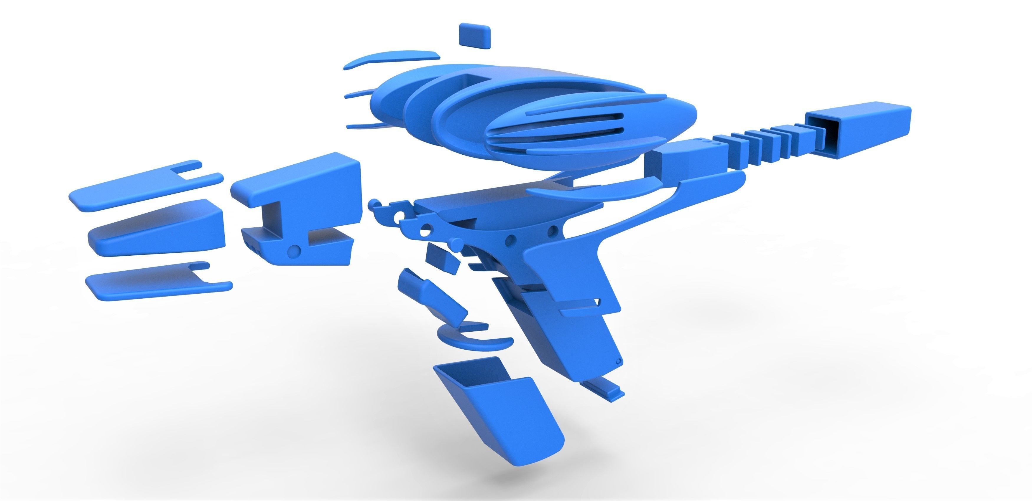 Prototype Phaser from Star Trek 2 The Wrath of Khan 1982 3D print model_23