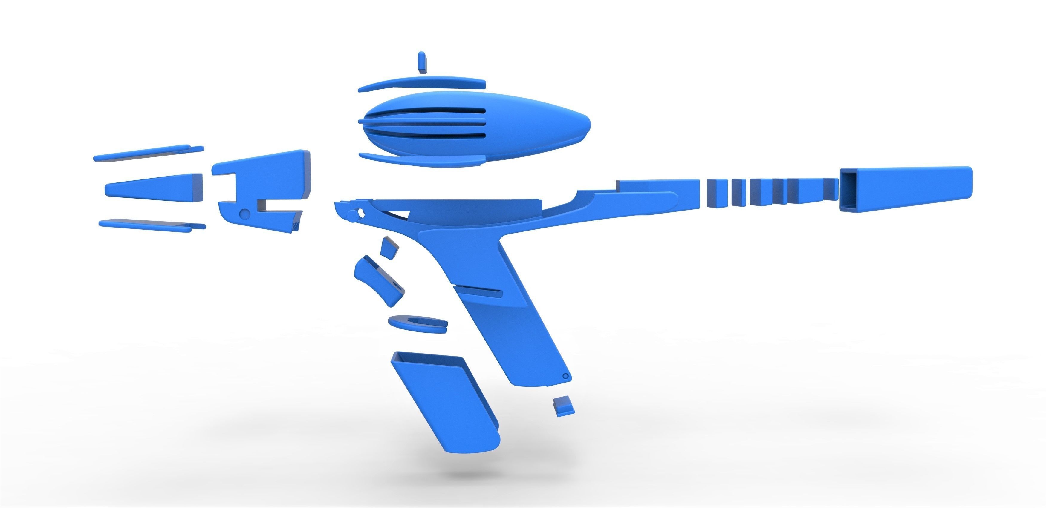 Prototype Phaser from Star Trek 2 The Wrath of Khan 1982 3D print model_27
