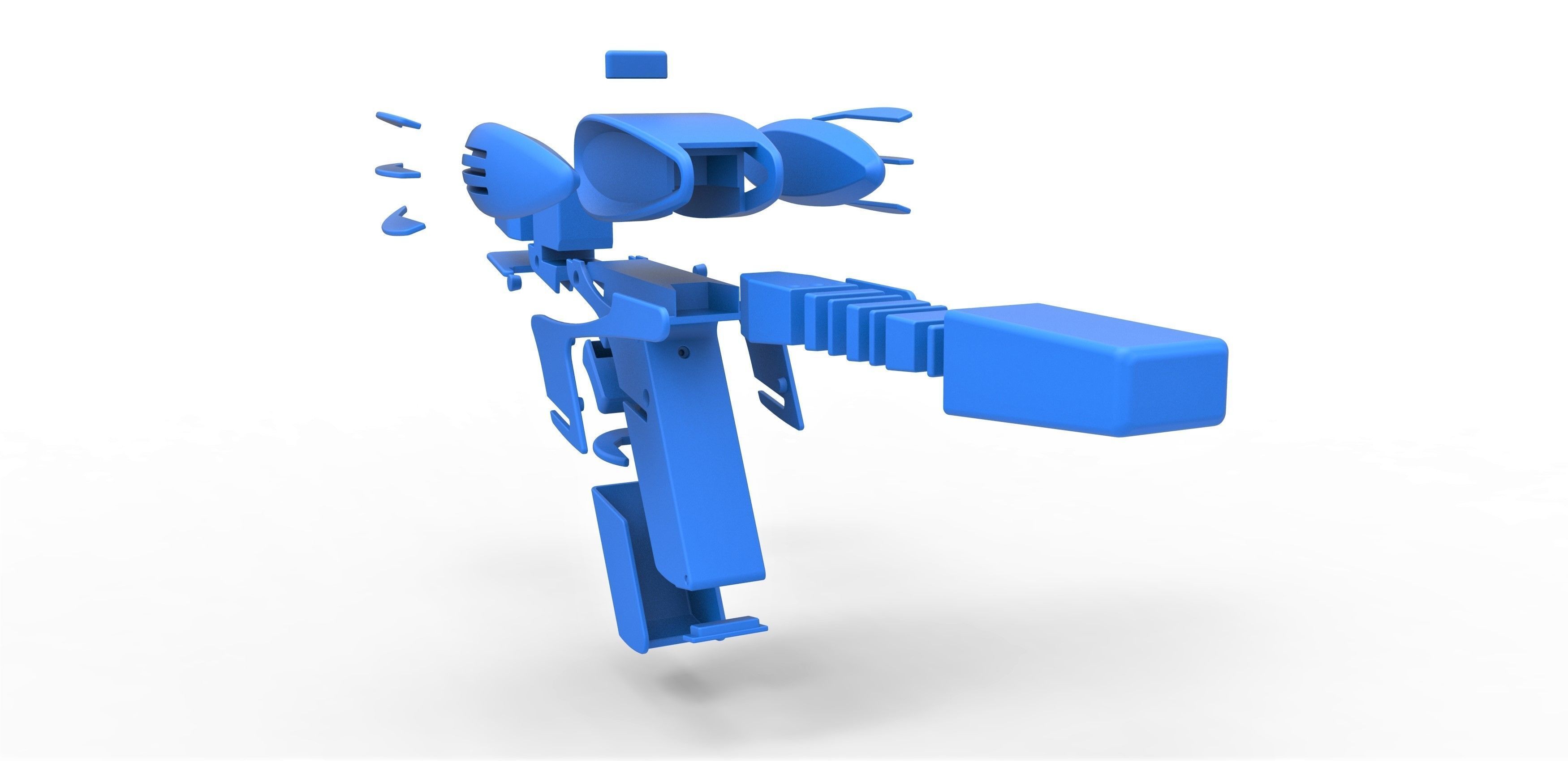 Prototype Phaser from Star Trek 2 The Wrath of Khan 1982 3D print model_30
