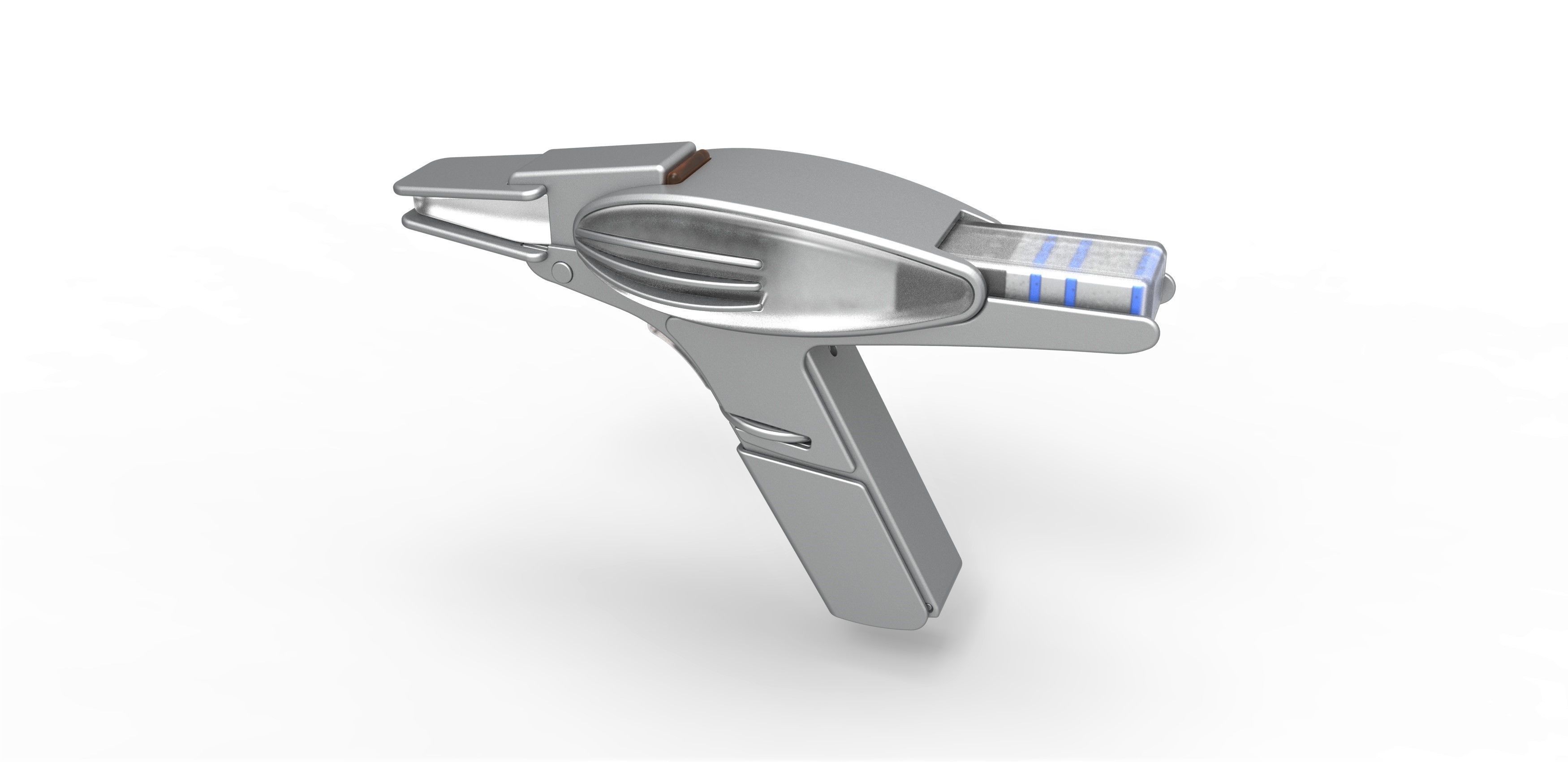 Prototype Phaser from Star Trek 2 The Wrath of Khan 1982 3D print model_9