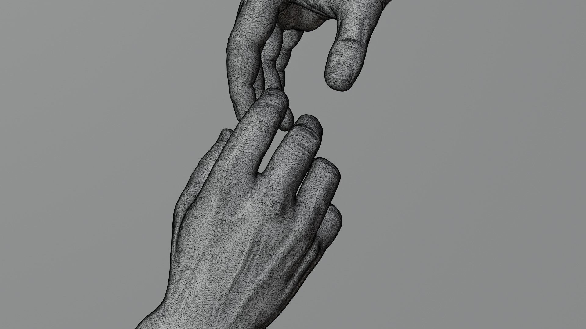 abstract sculpture Low-poly 3D model_5