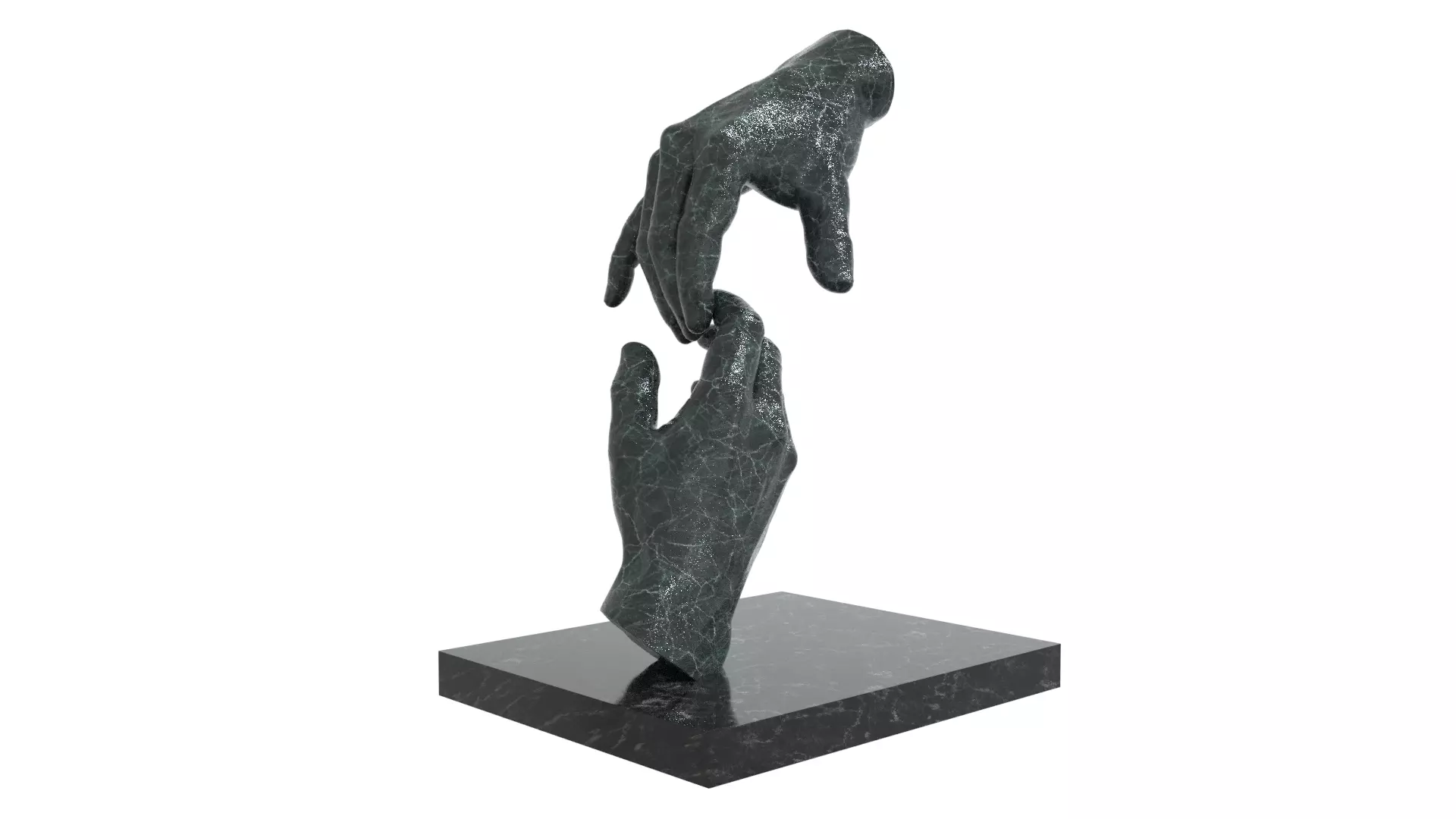 abstract sculpture Low-poly 3D model_0