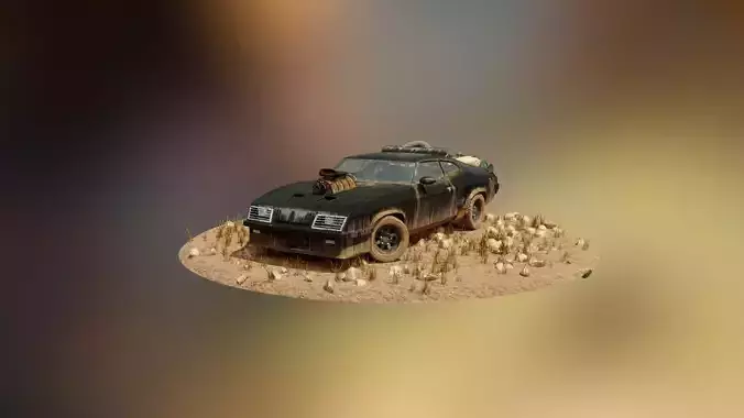 Mad Max V8 Interceptor 3D model