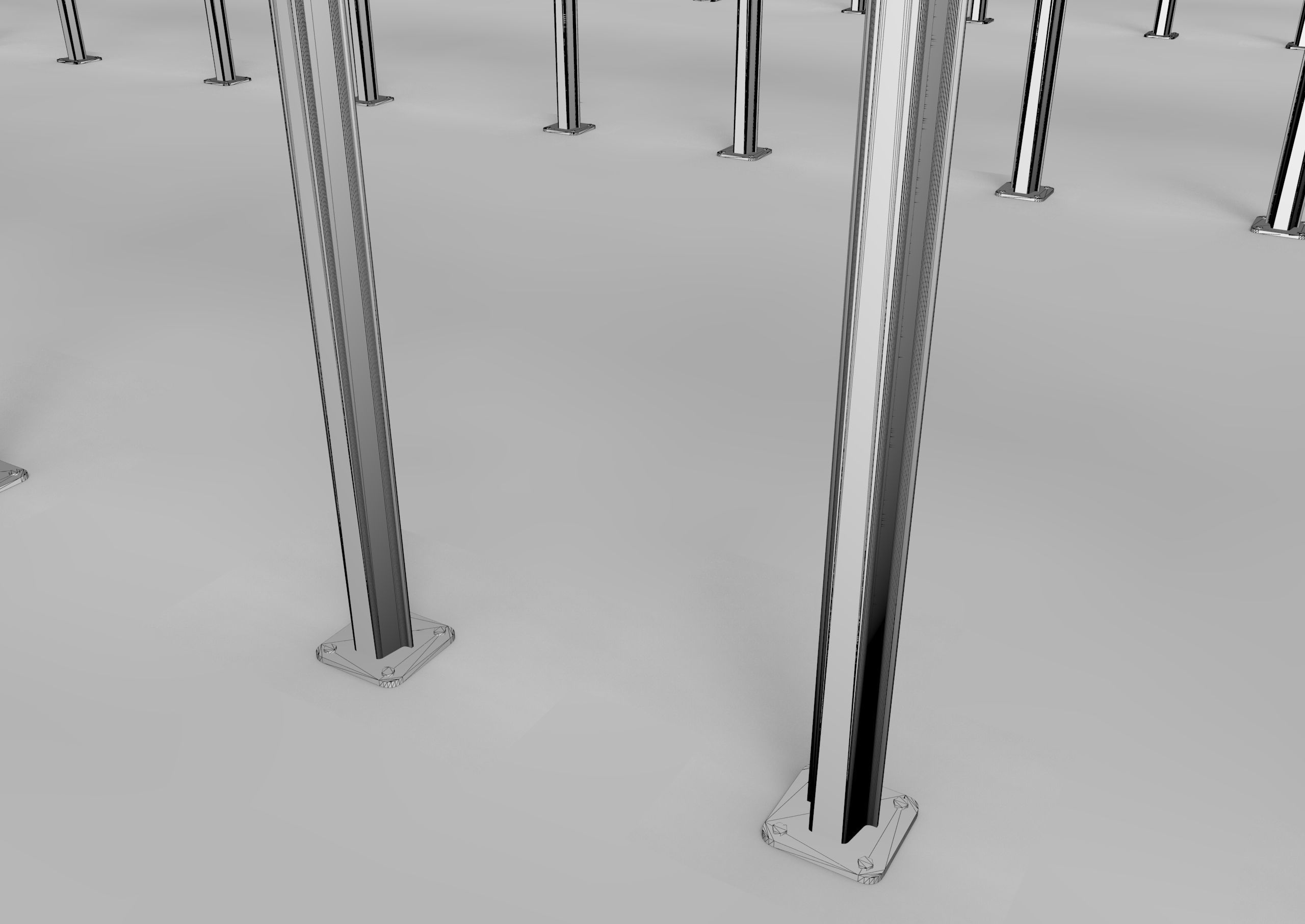 Cube Yellow Sign Rust 50 Piece 3D model CGTrader