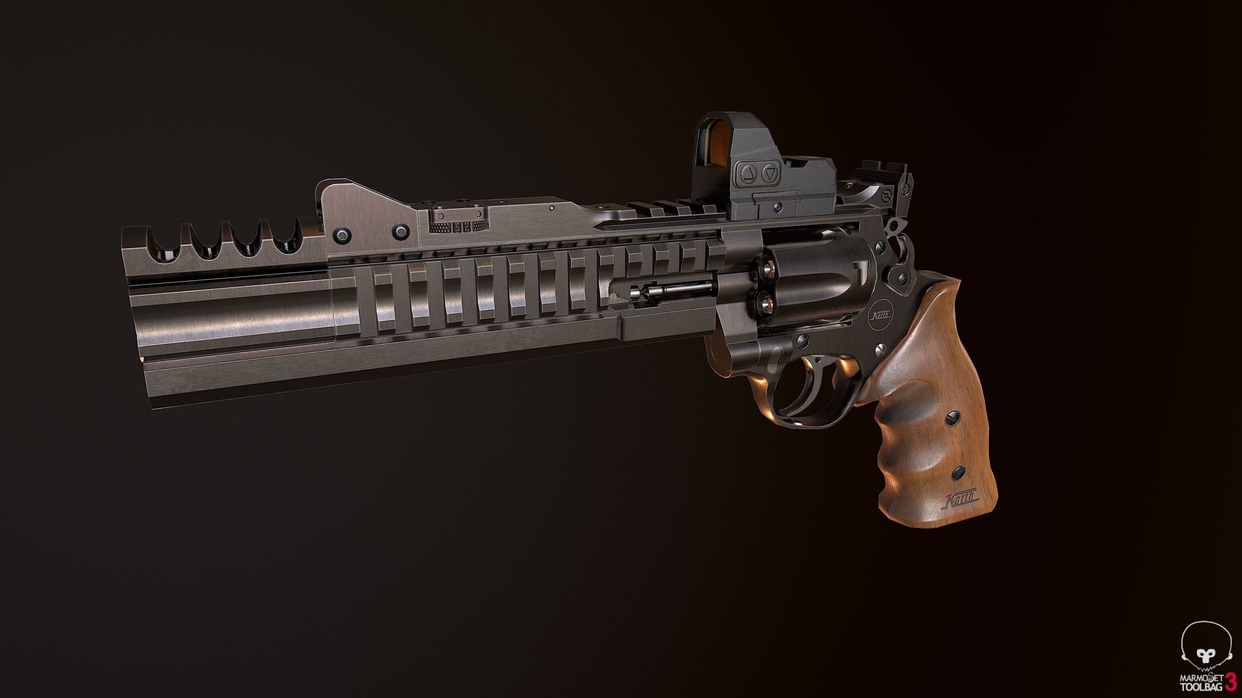 Nighthawk Korth Supersport STX Low-poly 3D model_11