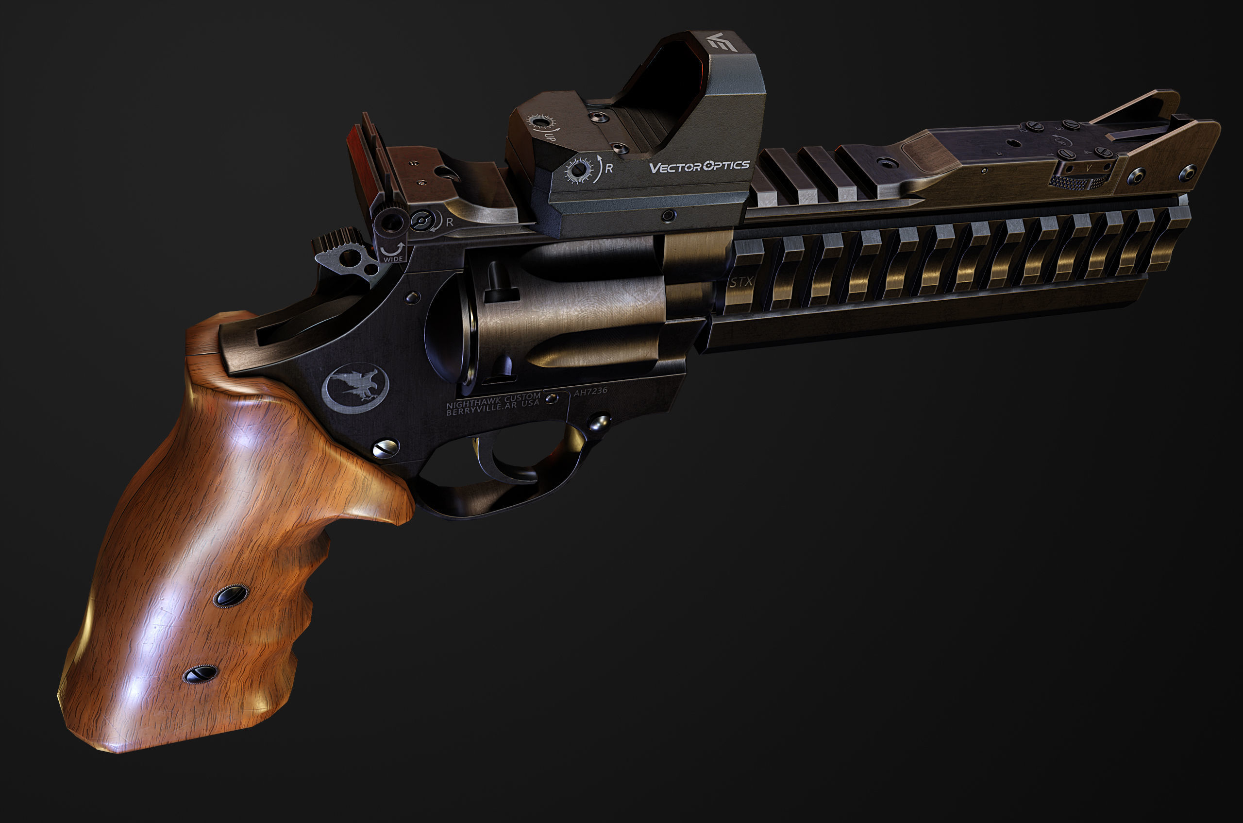 Nighthawk Korth Supersport STX Low-poly 3D model_6