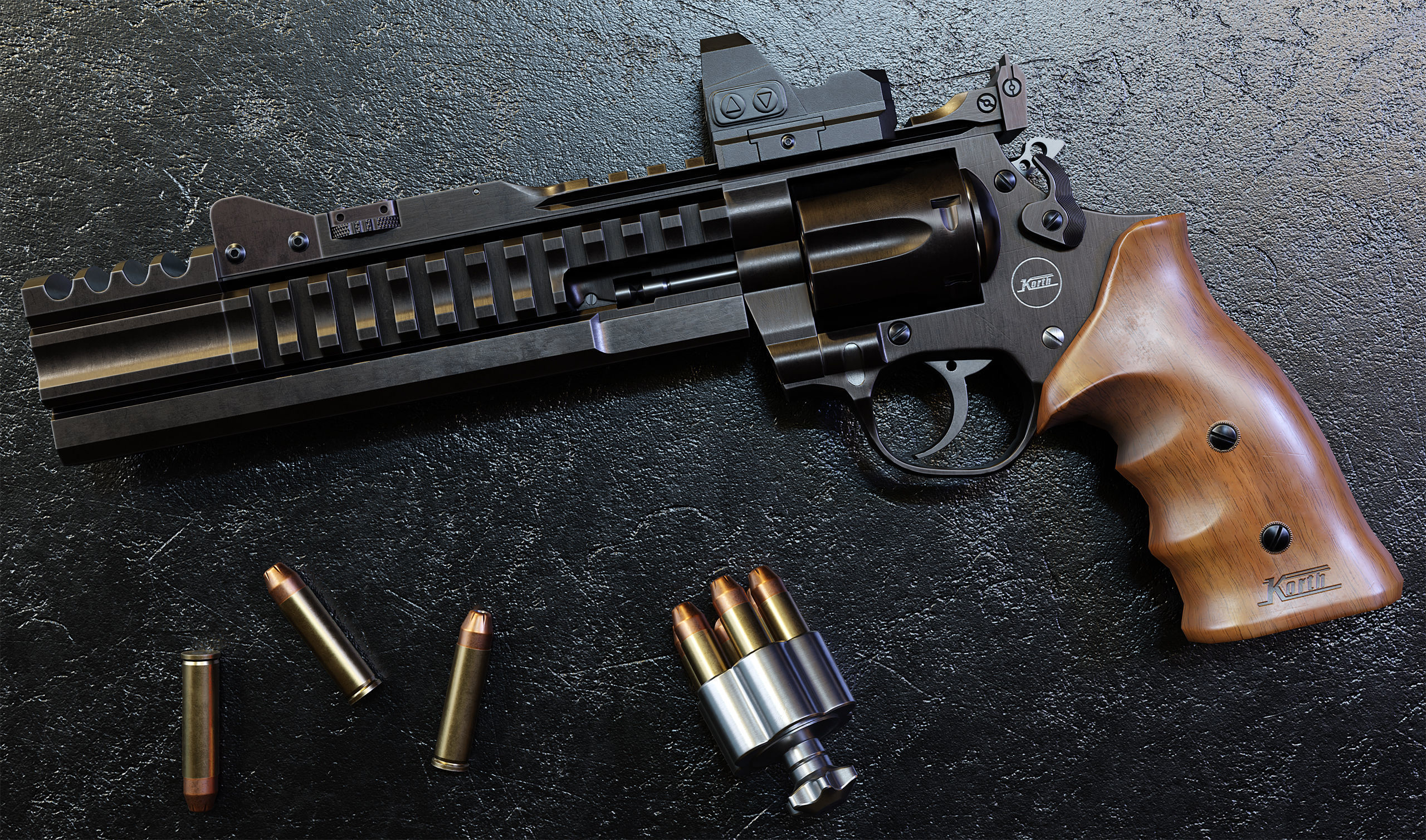 Nighthawk Korth Supersport STX Low-poly 3D model_2