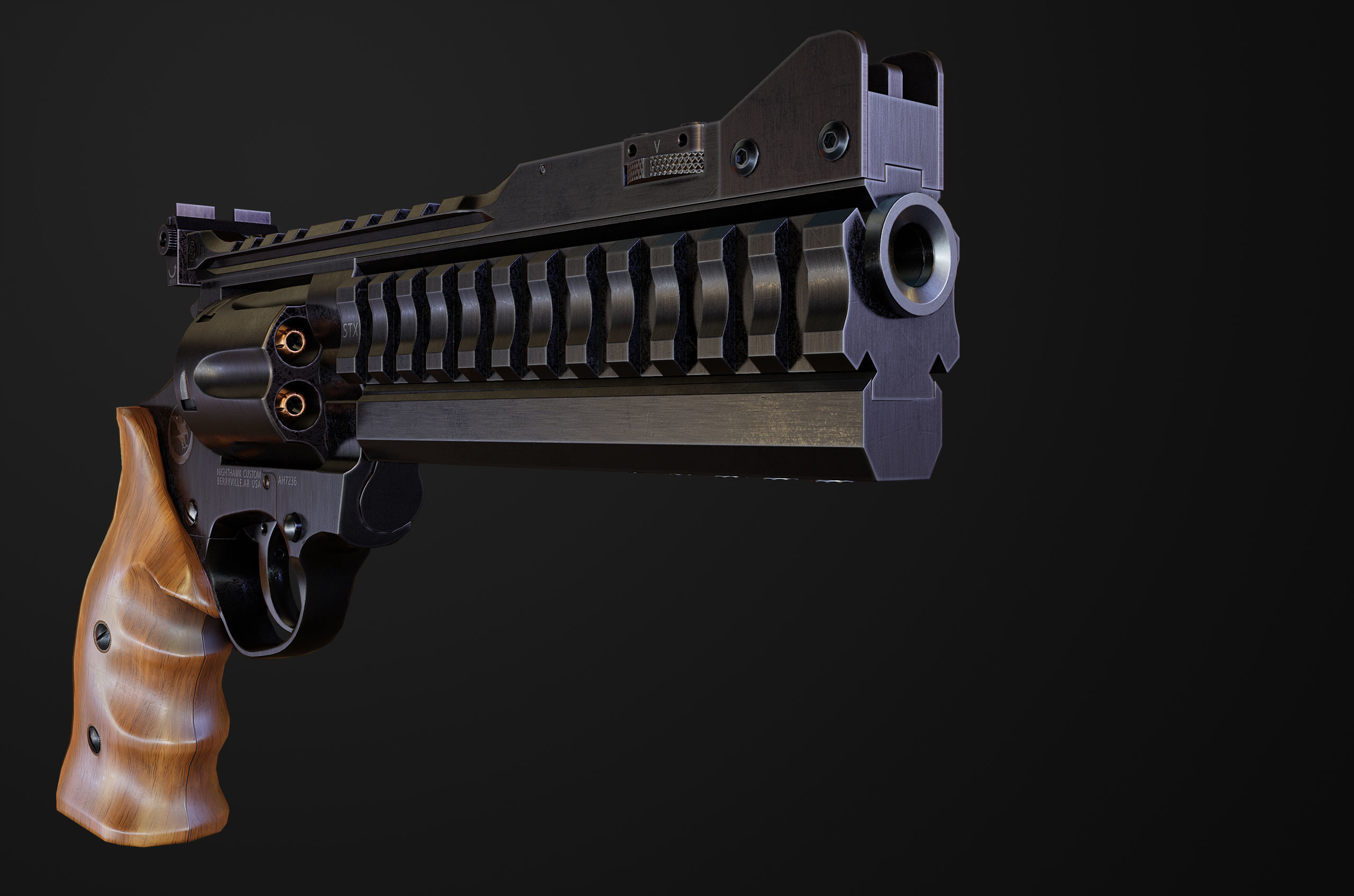 Nighthawk Korth Supersport STX Low-poly 3D model_8