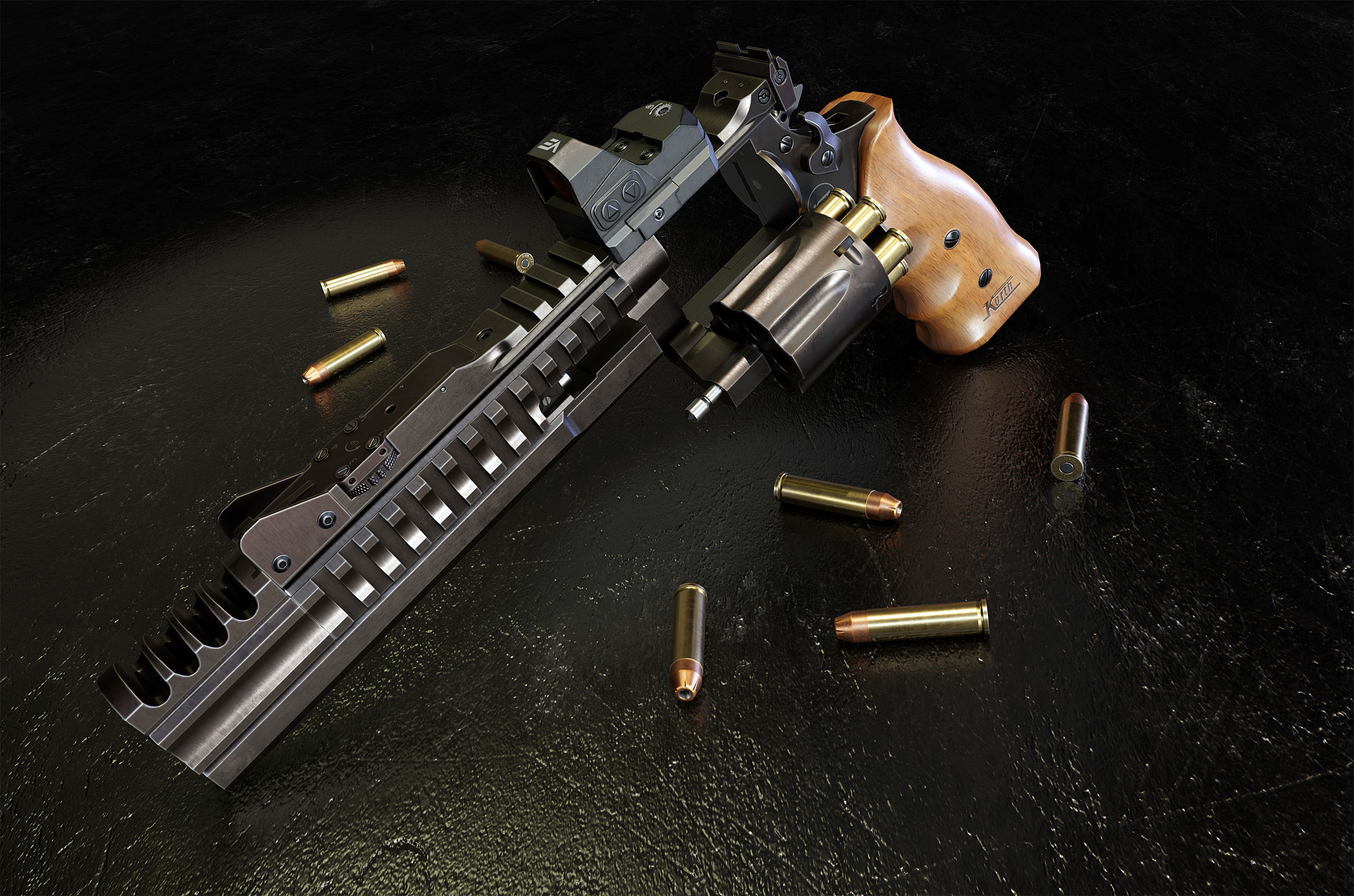 Nighthawk Korth Supersport STX Low-poly 3D model_1