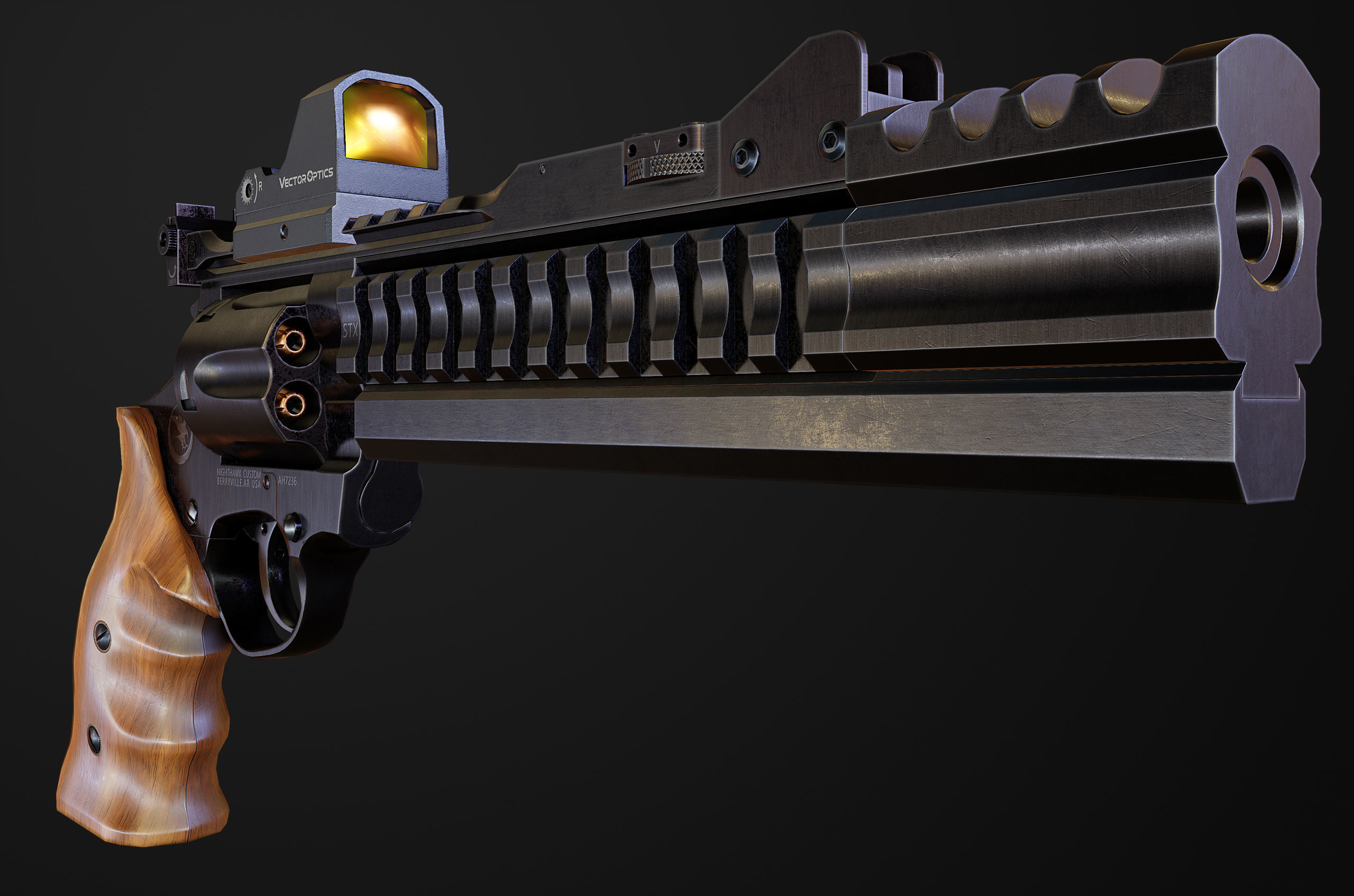 Nighthawk Korth Supersport STX Low-poly 3D model_10