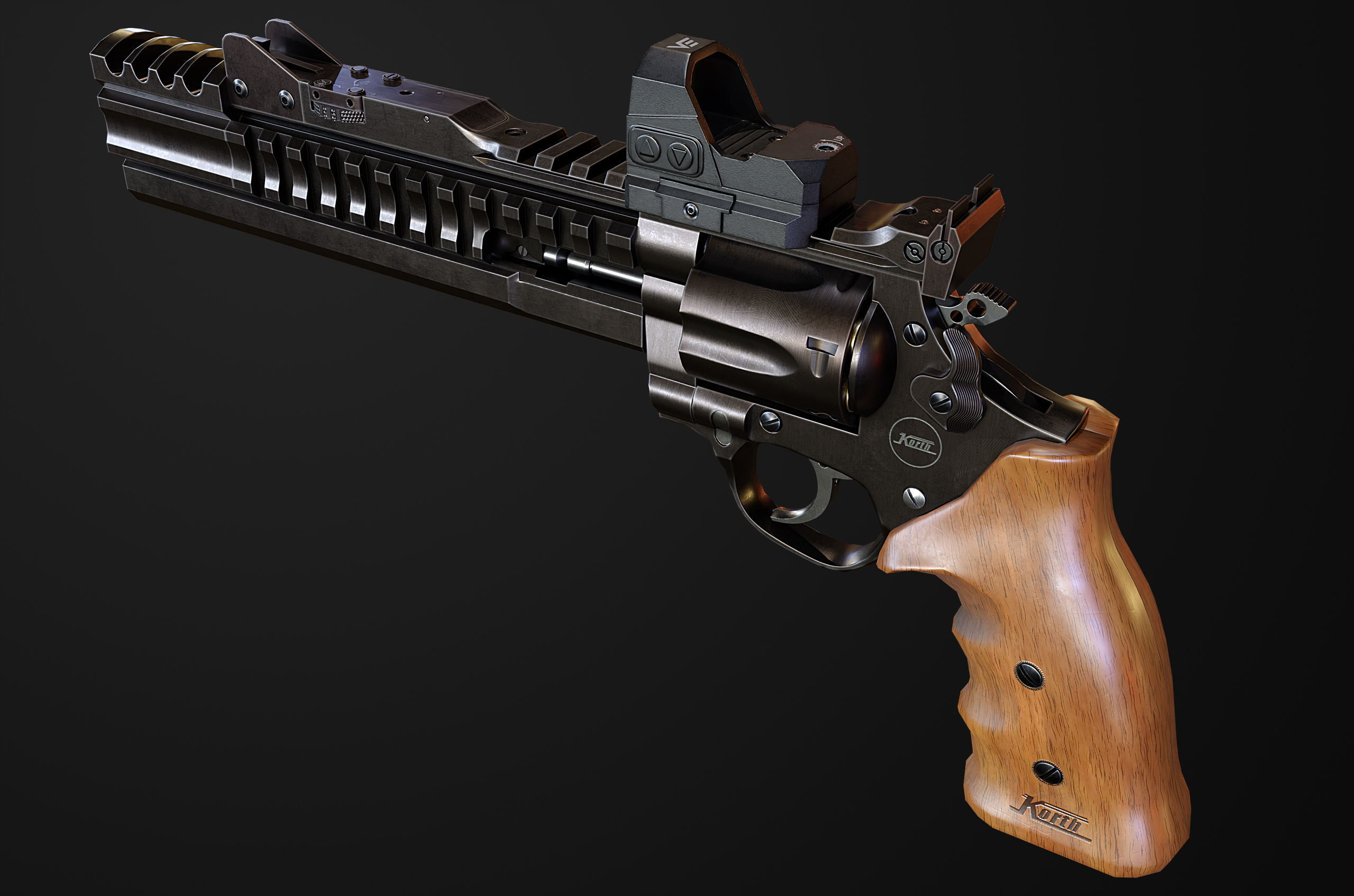 Nighthawk Korth Supersport STX Low-poly 3D model_5