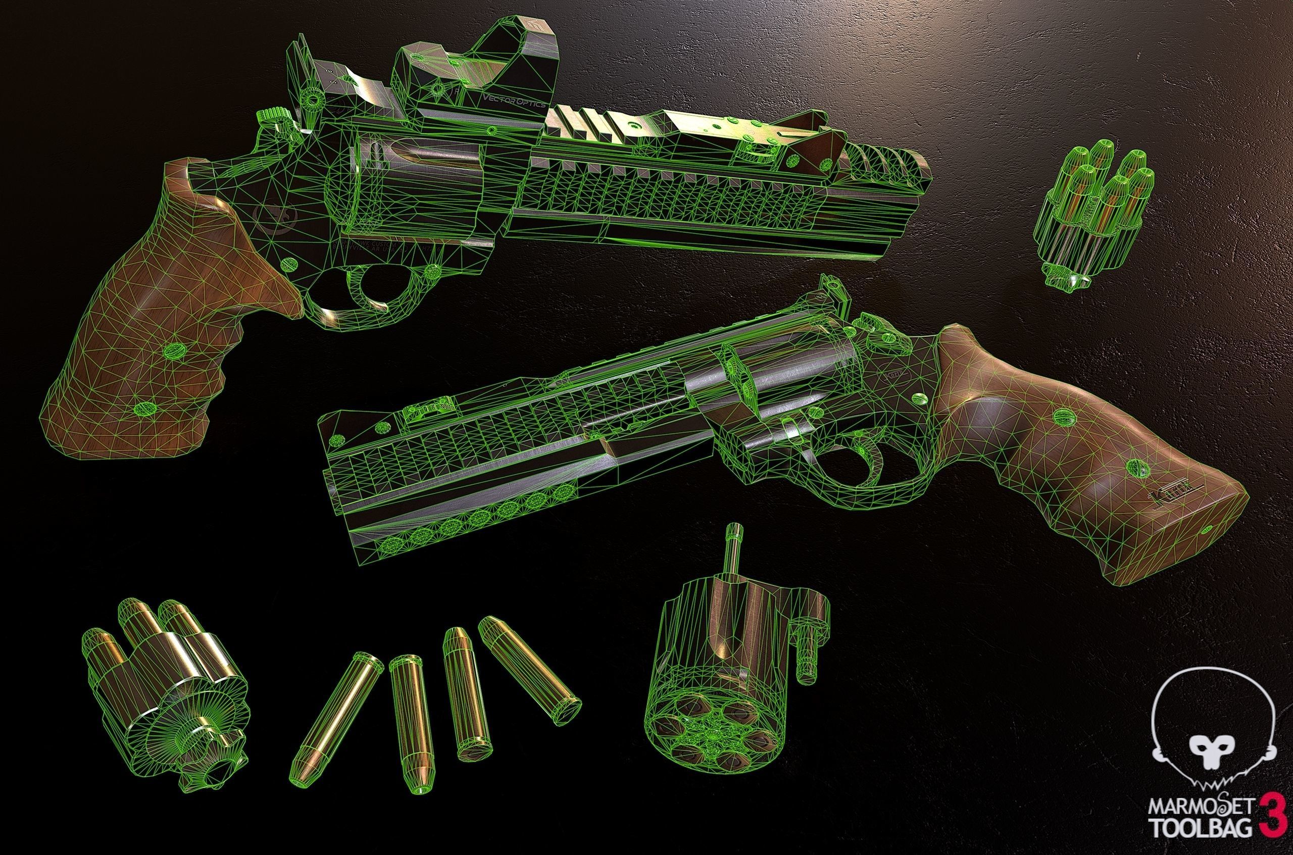 Nighthawk Korth Supersport STX Low-poly 3D model_12