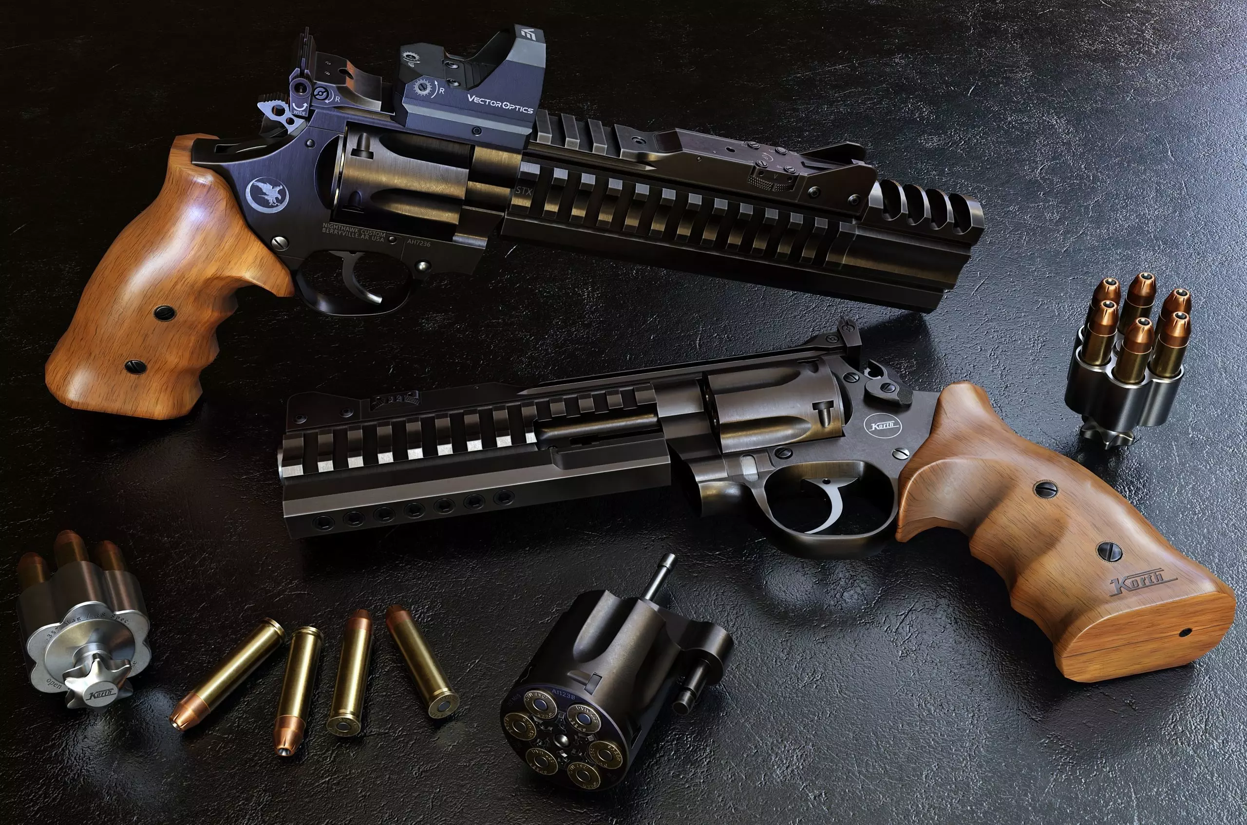 Nighthawk Korth Supersport STX Low-poly 3D model_0