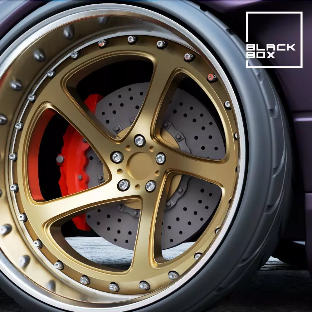 TWISTED STYLE DEEP WHEEL SET FRONT AND REAR 2 OFFSETS 3D print model