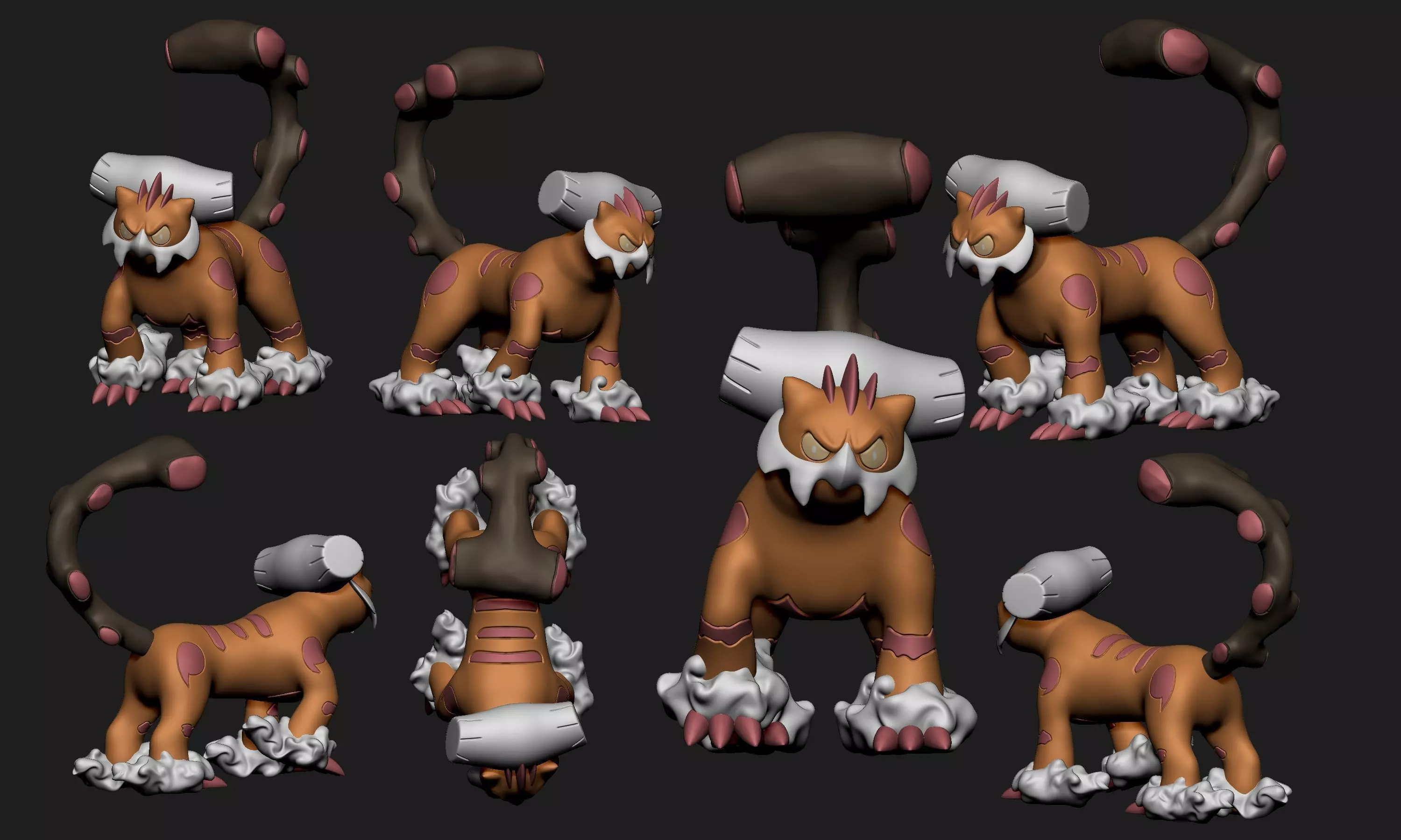 Pokemon - Landorus Therian with cuts and as a whole 3D print model_0