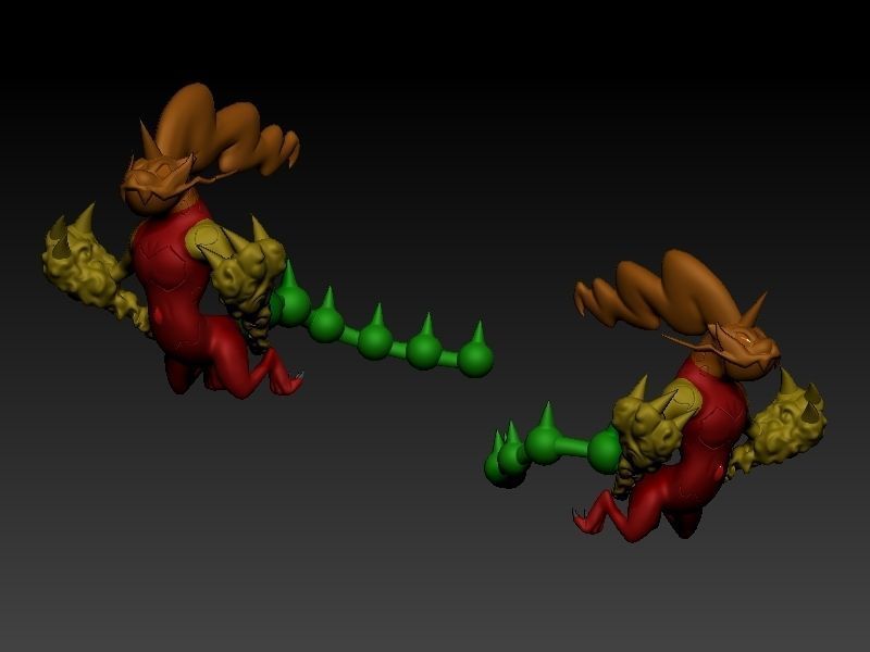 Pokemon - Thundurus Therian with cuts and as a whole 3D print model_1