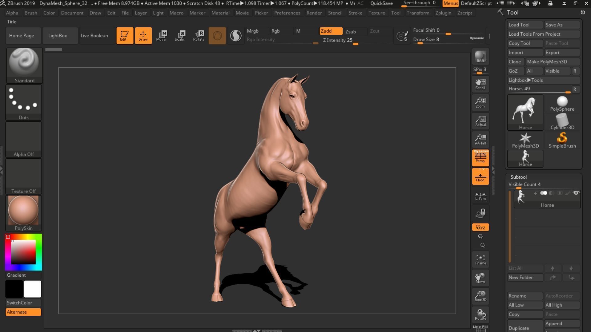Horse 027 3D print model_14