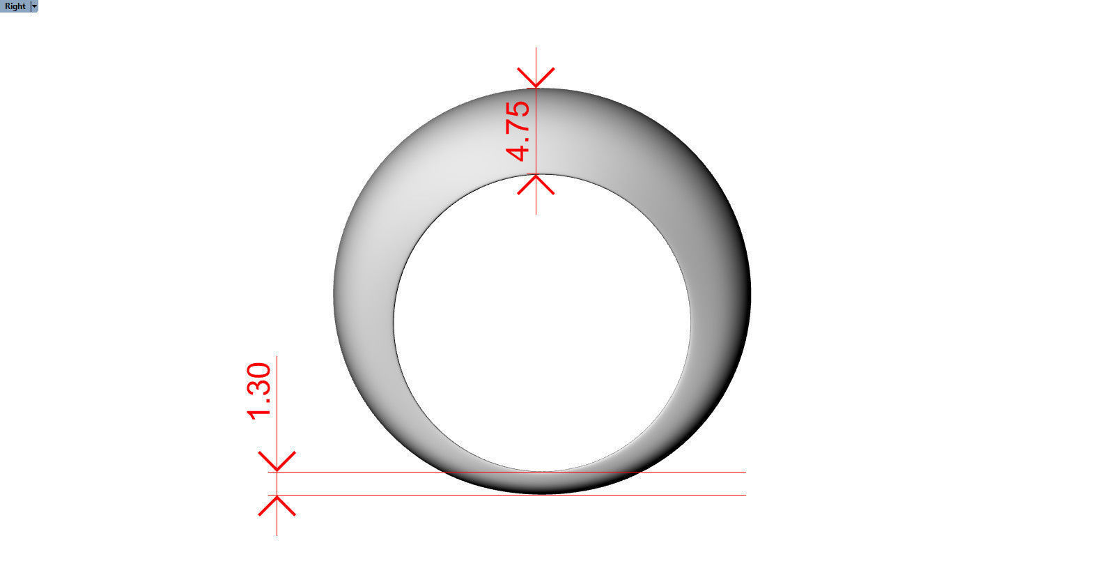 DOMED RING 3D print model_14