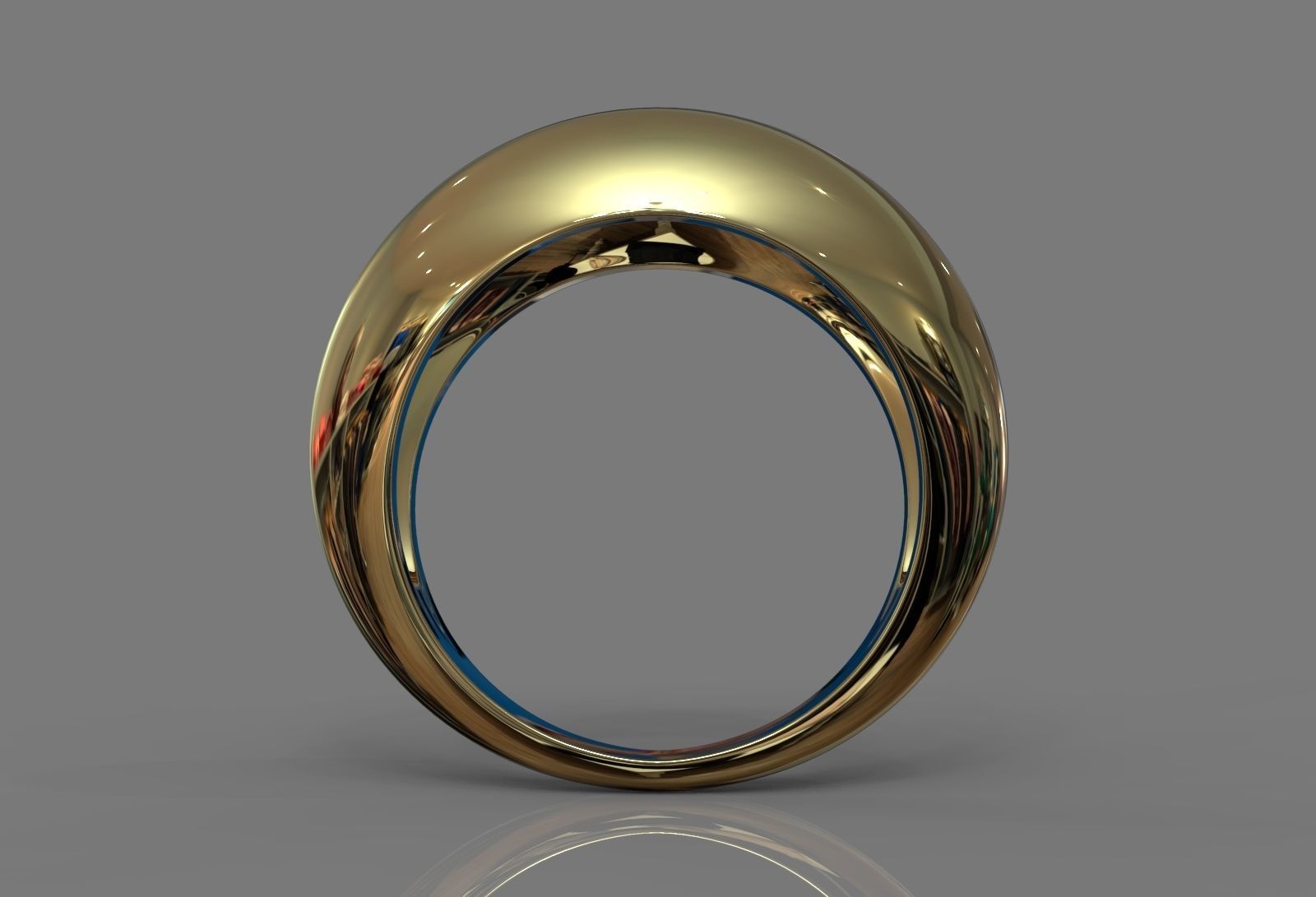 DOMED RING 3D print model_5