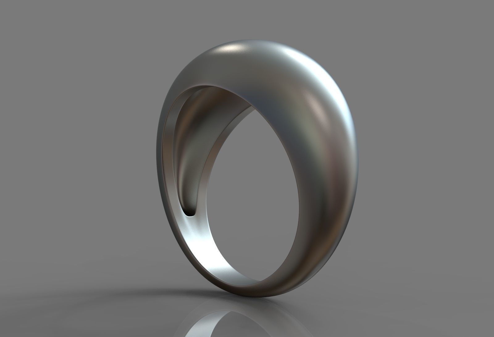 DOMED RING 3D print model_7