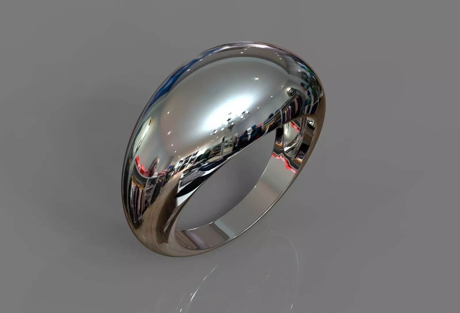 DOMED RING 3D print model_0