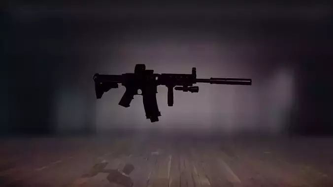 M4A1 Assault Rifle 3D model