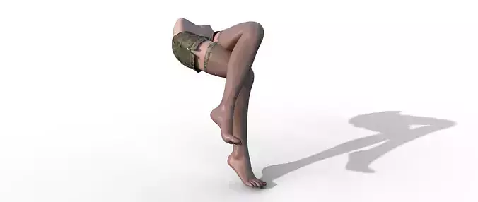 PBR black silk leg      female