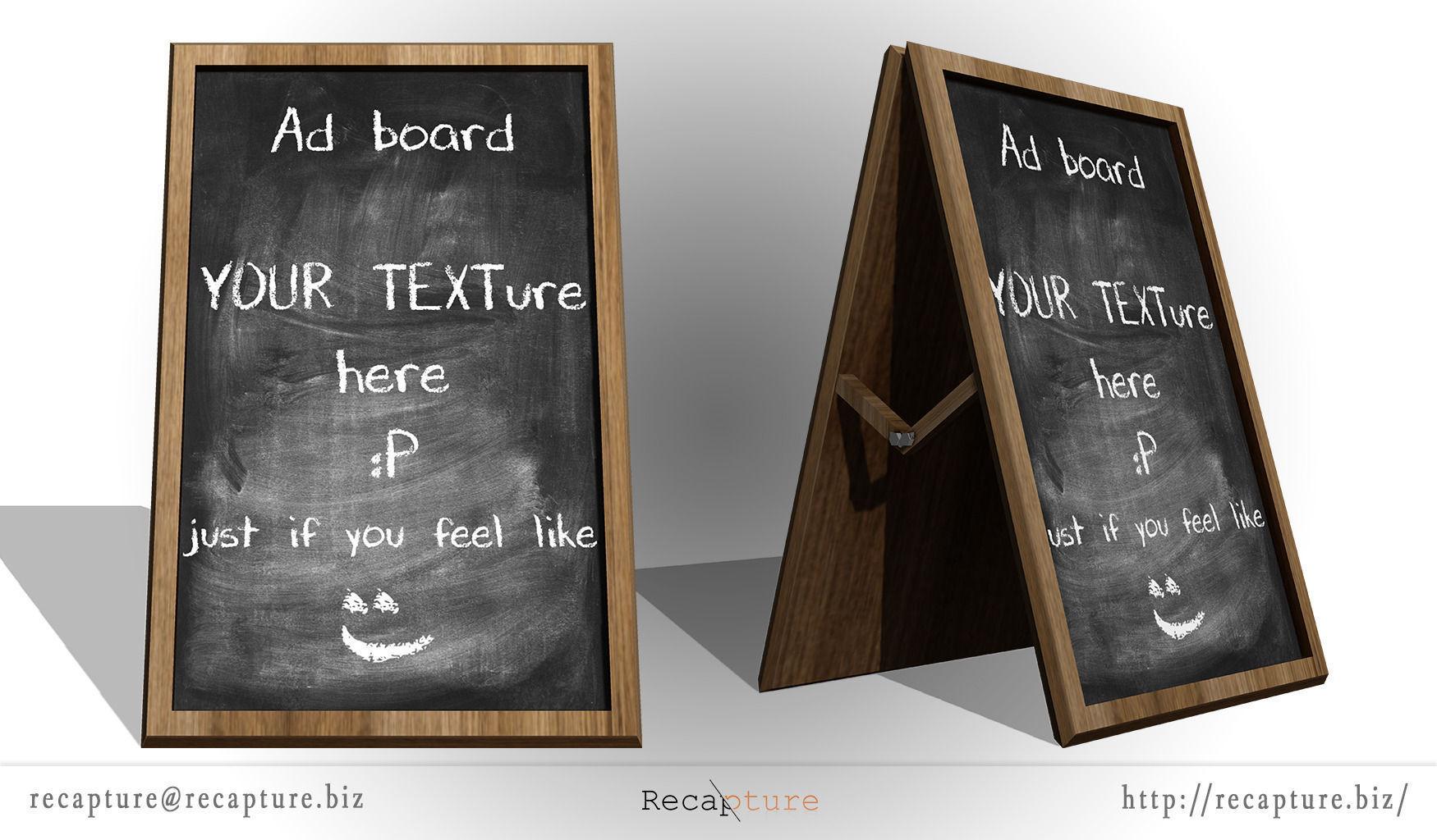Ad Board Low-poly 3D model_1