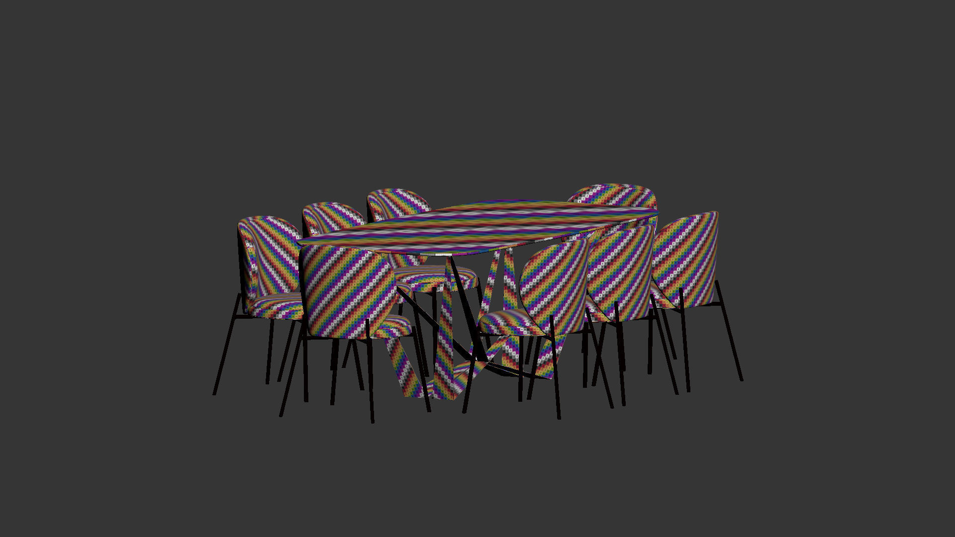 Dining Set 103 3D model_7
