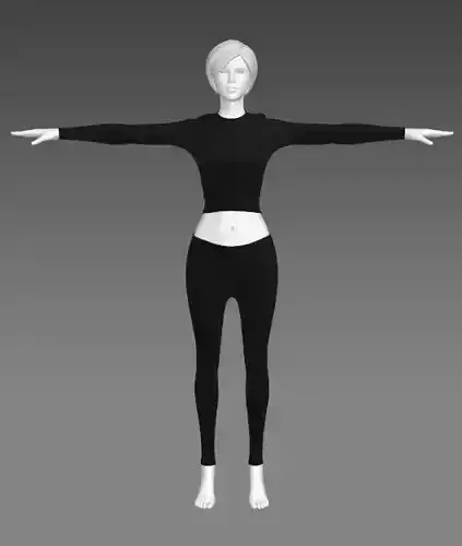 Woman Clothing T-Pose 397