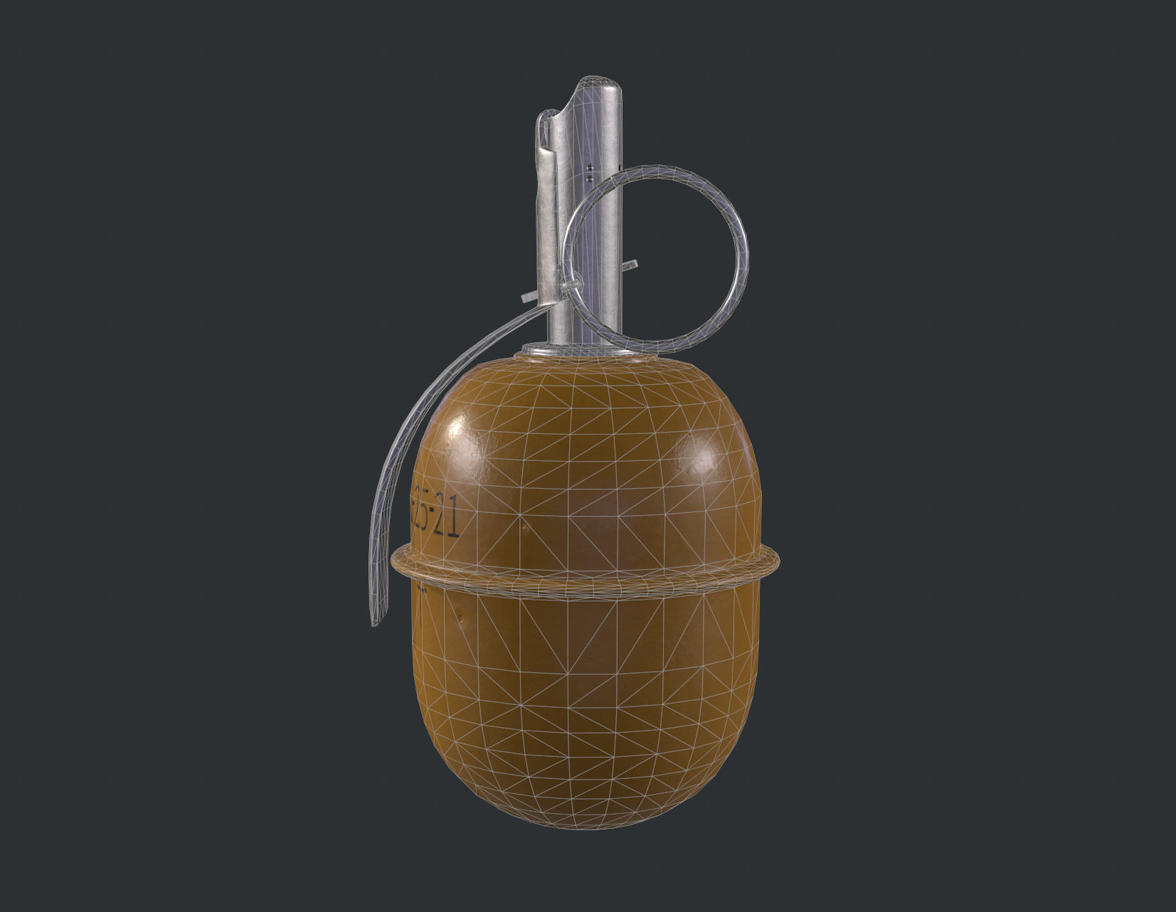 Russian Grenade RGD5 Low-poly 3D model_16