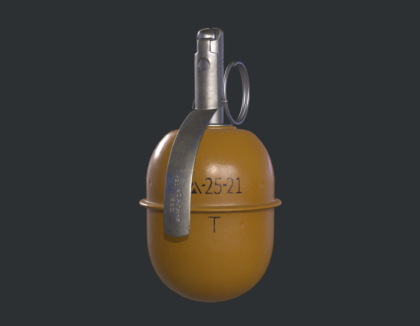 Russian Grenade RGD5 Low-poly 3D model_8