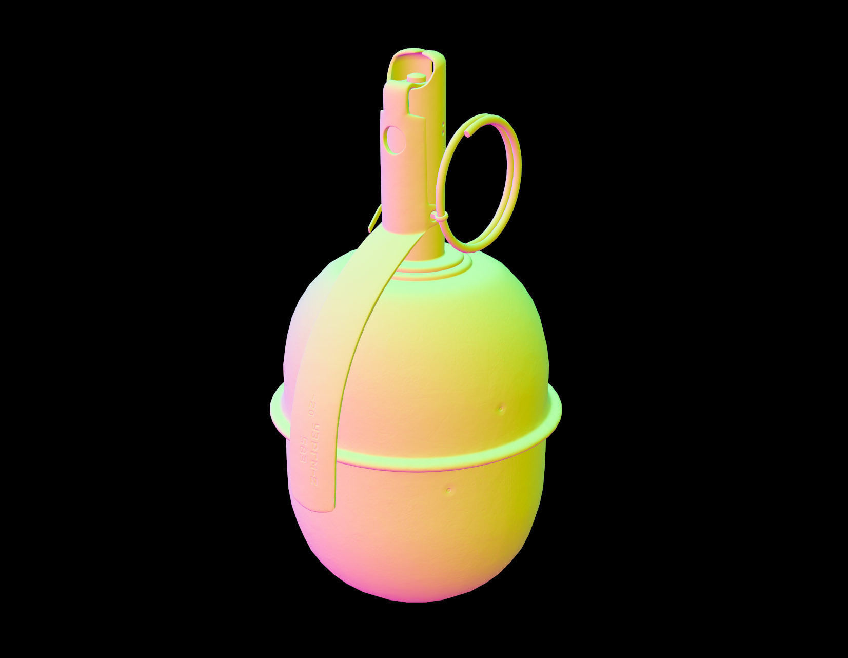 Russian Grenade RGD5 Low-poly 3D model_20