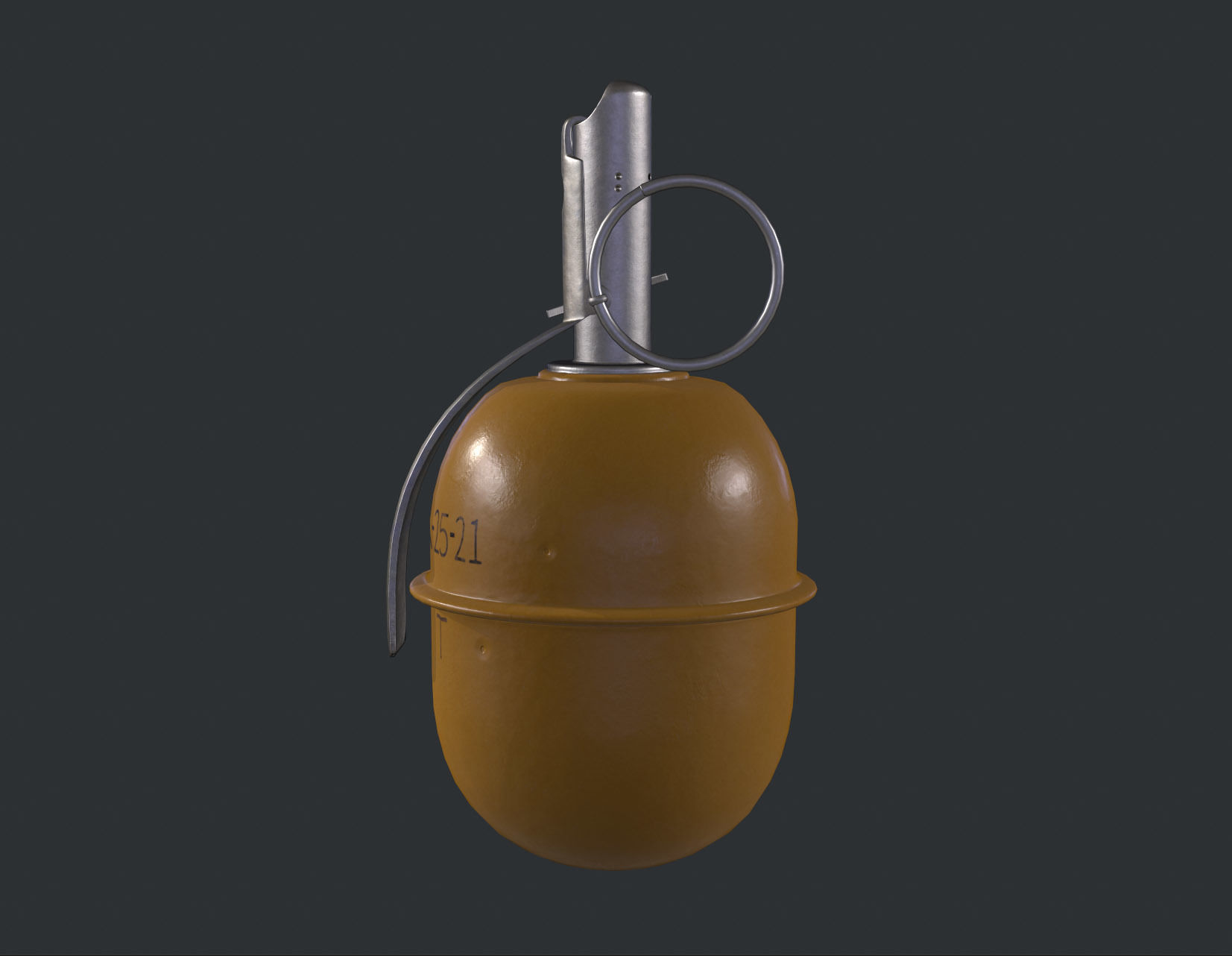 Russian Grenade RGD5 Low-poly 3D model_9