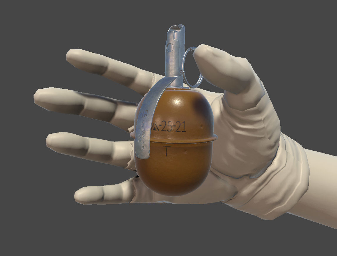 Russian Grenade RGD5 Low-poly 3D model_13