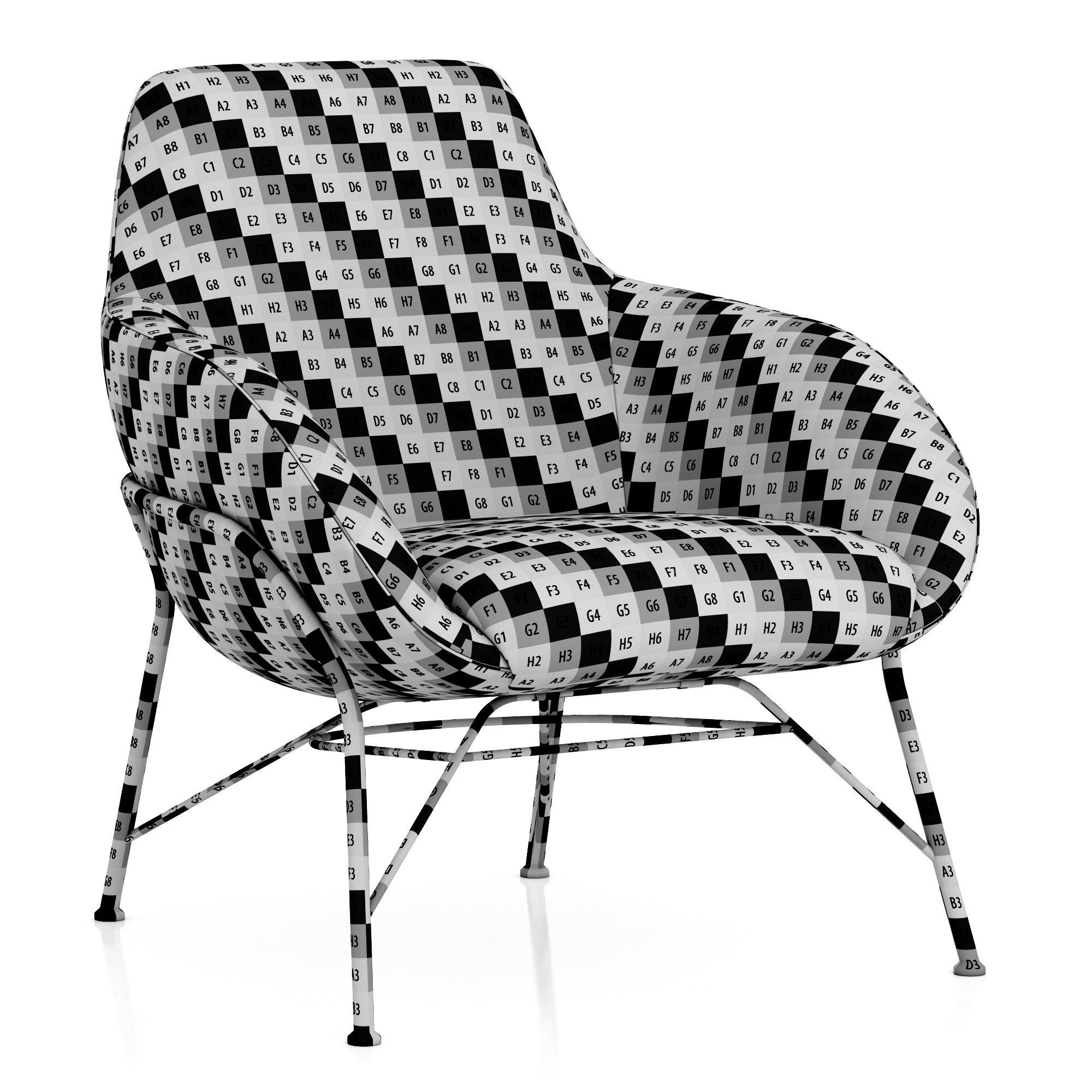 Roche Bobois Tilt armchair 3D model_8