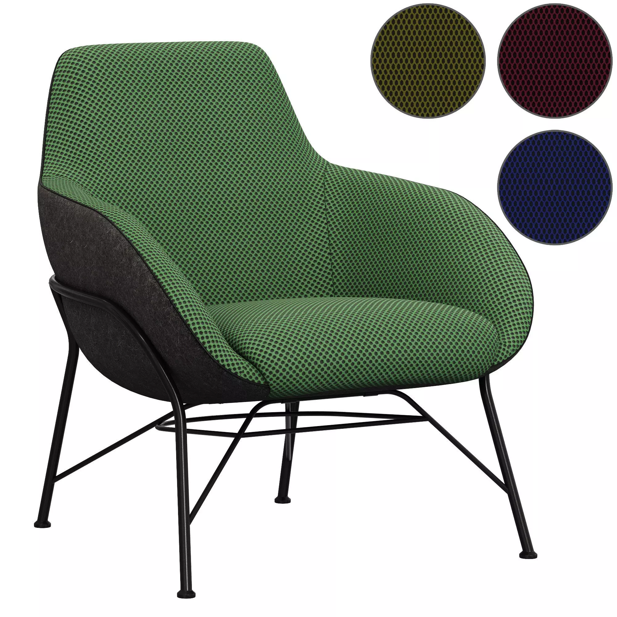 Roche Bobois Tilt armchair 3D model_0