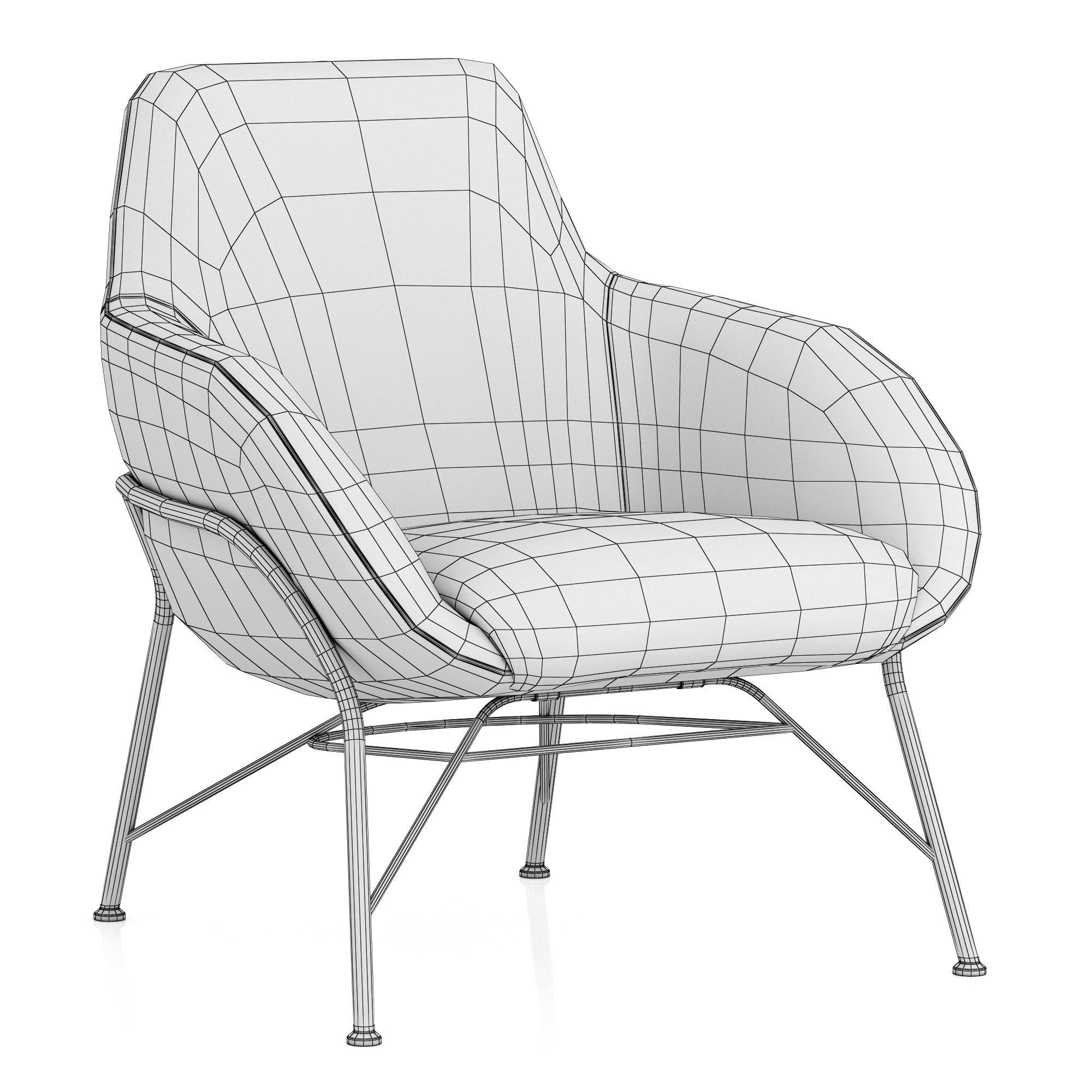 Roche Bobois Tilt armchair 3D model_9