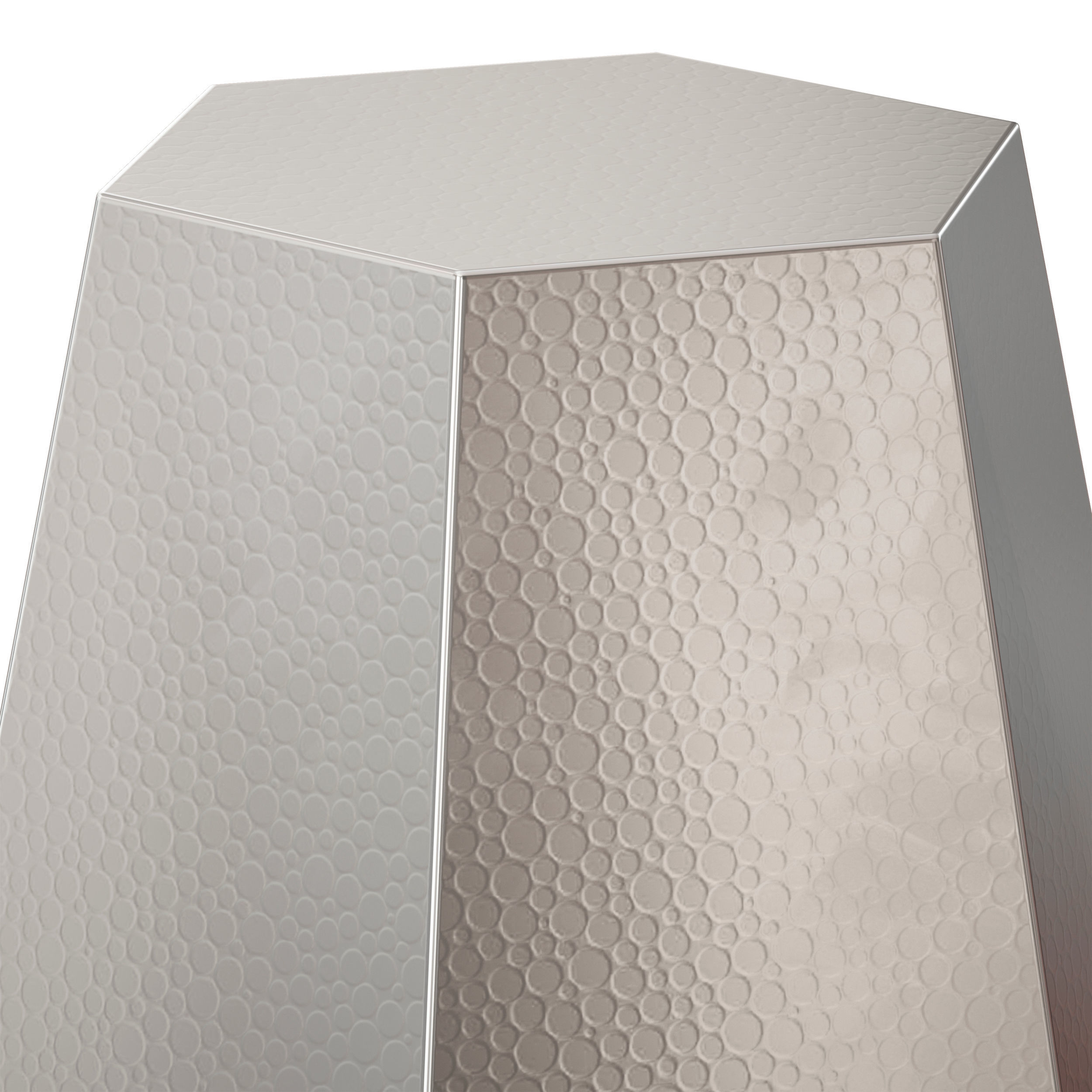 Silverd Metal Accent Stool by Mercury Row 3D model_9