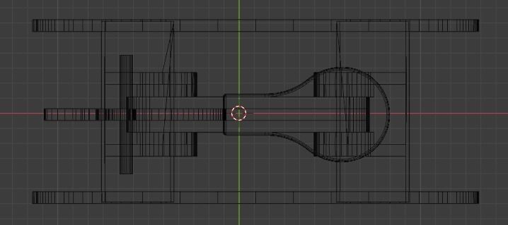 Wooden Rocking Horse Low-poly 3D model_11