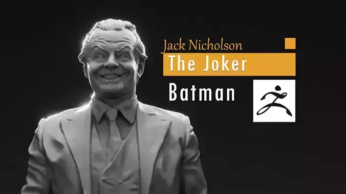 Jack Nicholson - The Joker - Batman 3D print model