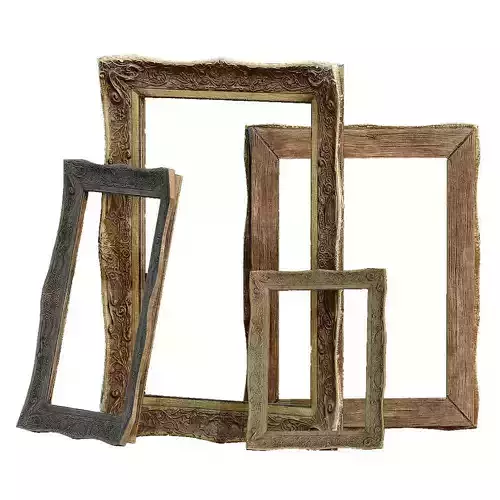 Old Picture frame Low-poly 3D model Old Picture frame Low-poly 3D model