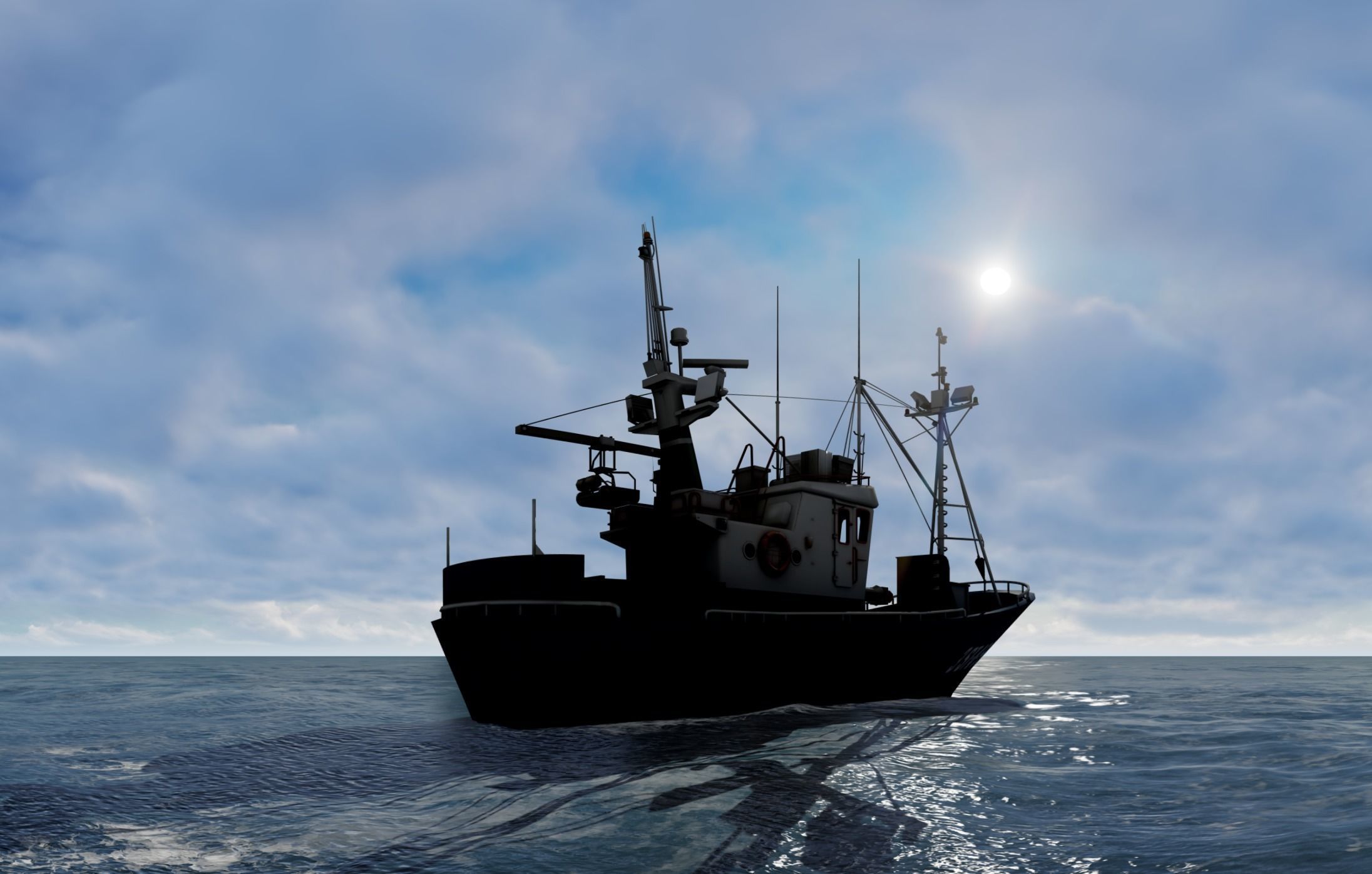 Above the ocean and cloud HDRI pack for realistic 3d Half Price 3D model_9