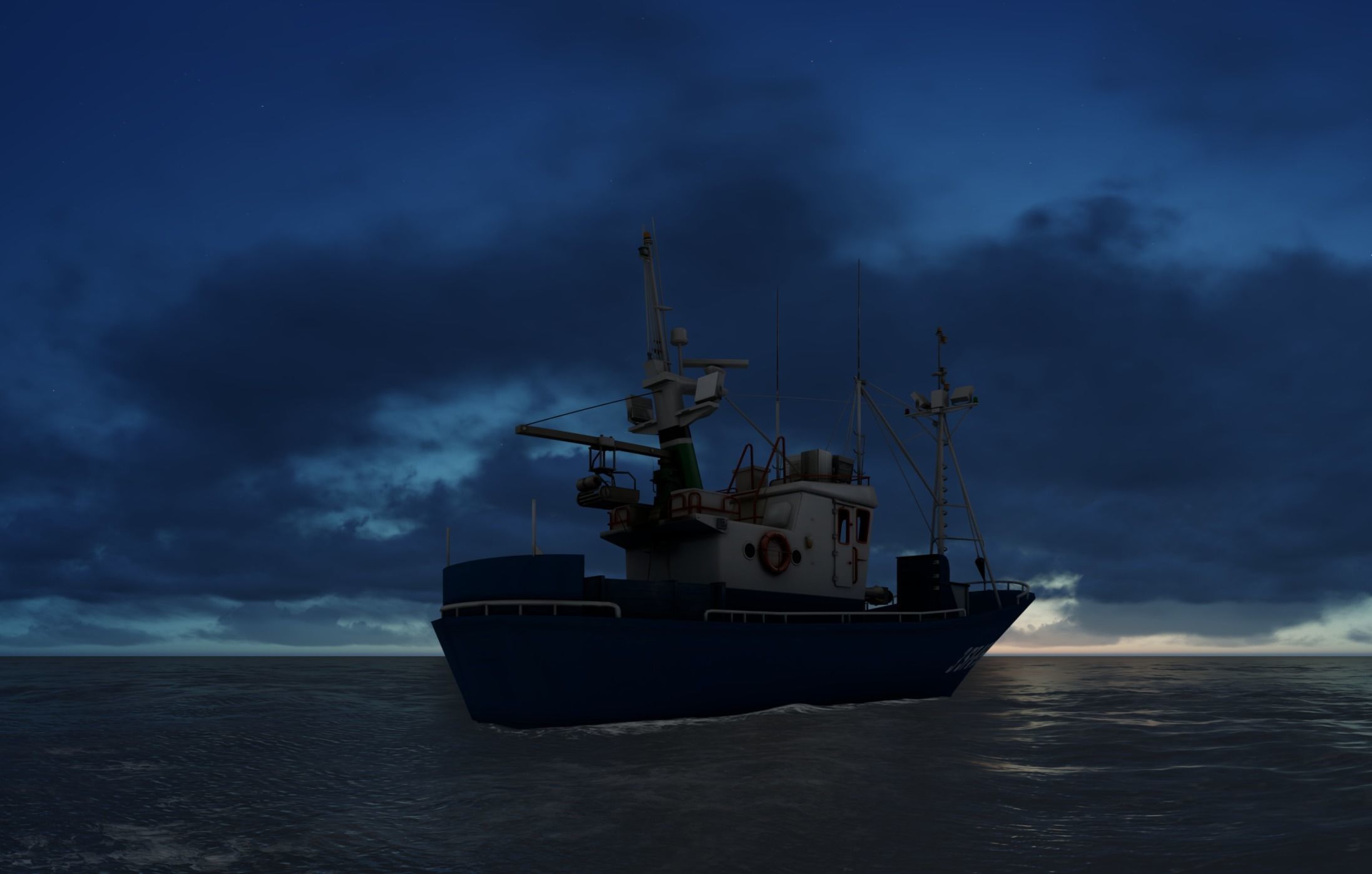 Above the ocean and cloud HDRI pack for realistic 3d Half Price 3D model_4