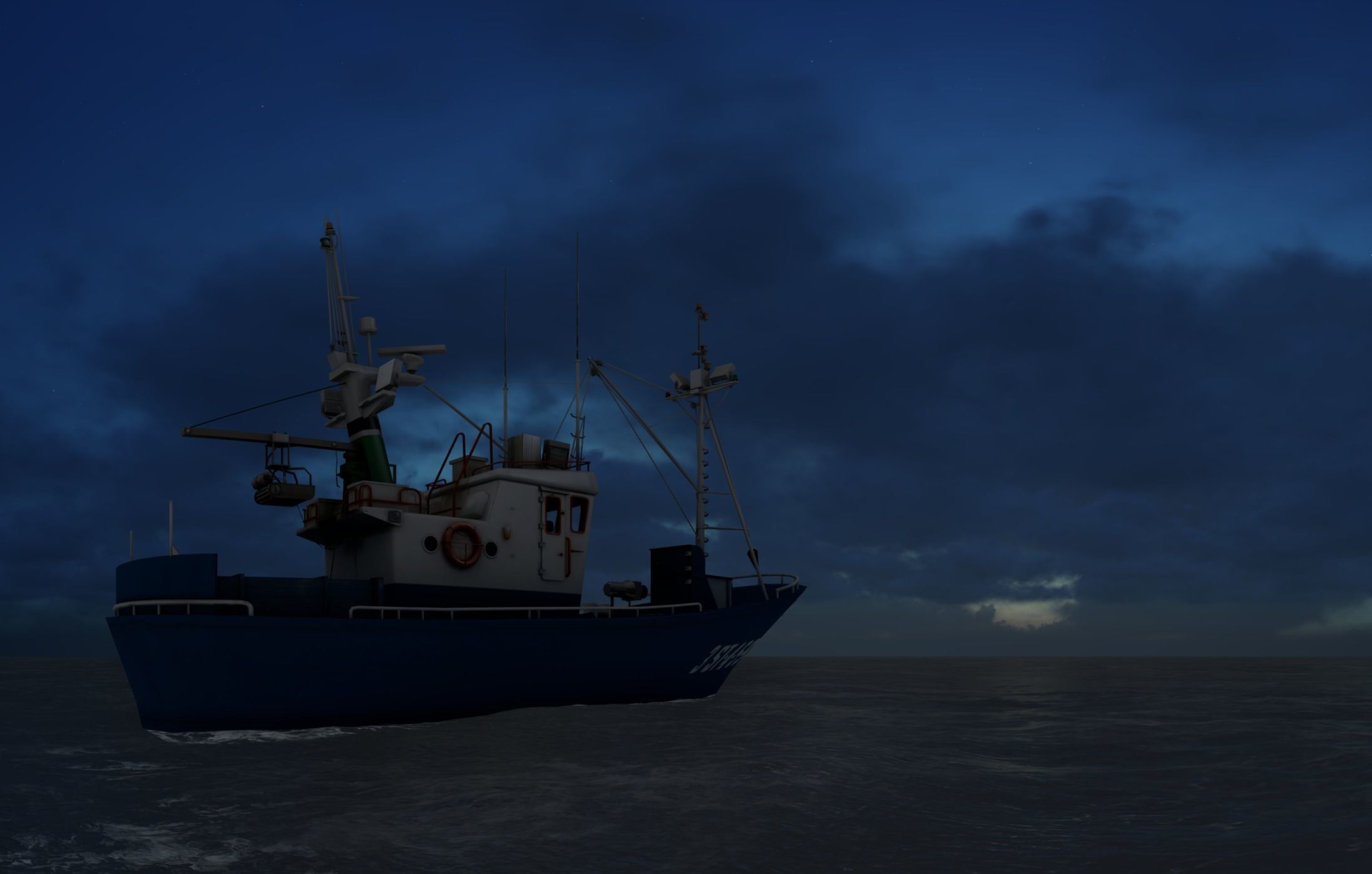 Above the ocean and cloud HDRI pack for realistic 3d Half Price 3D model_8